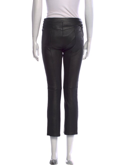 Cinq à Sept Lamb Leather Straight Leg Pants