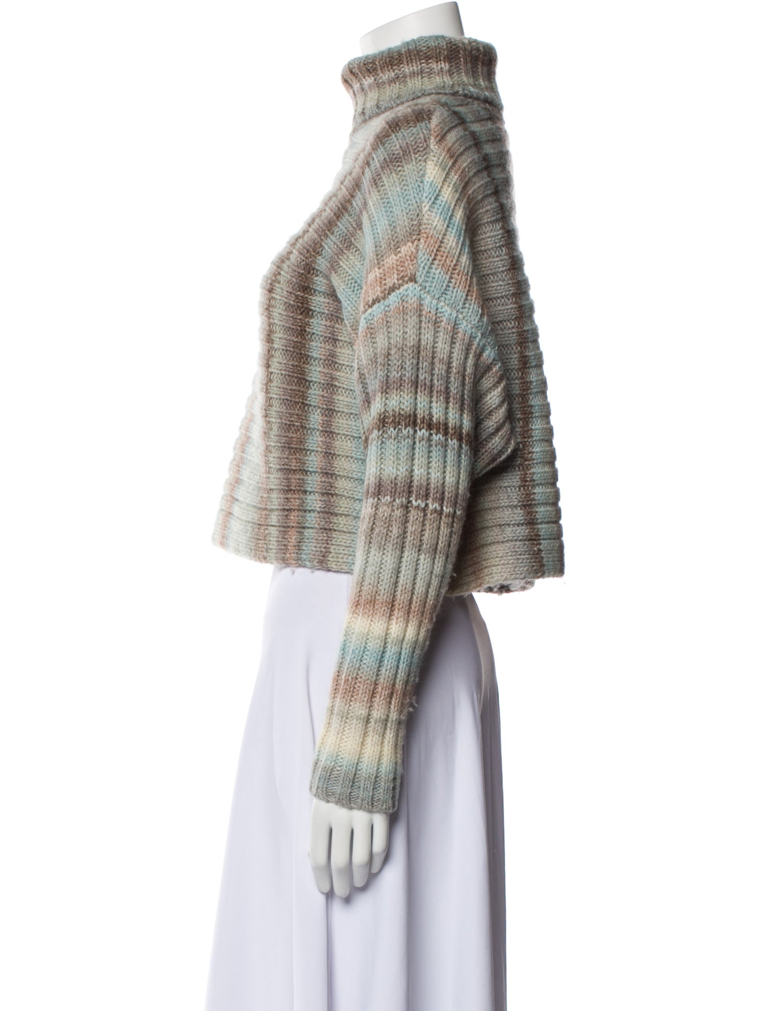 Cinq à Sept Striped Turtleneck Sweater