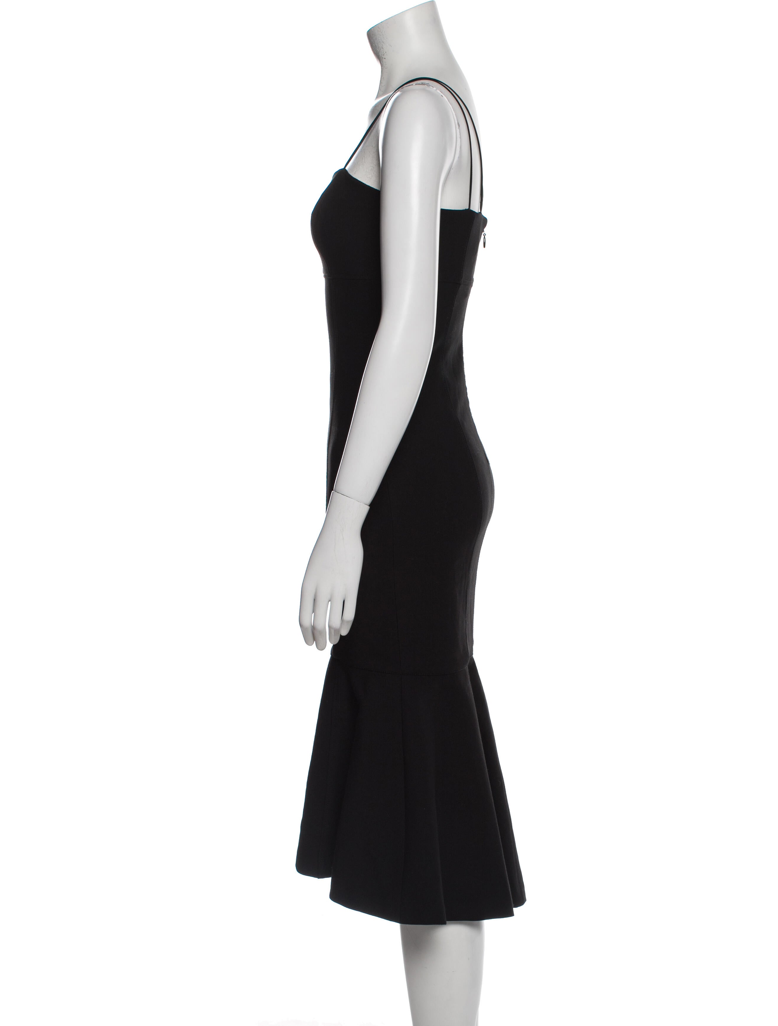 Cinq à Sept Square Neckline Midi Length Dress