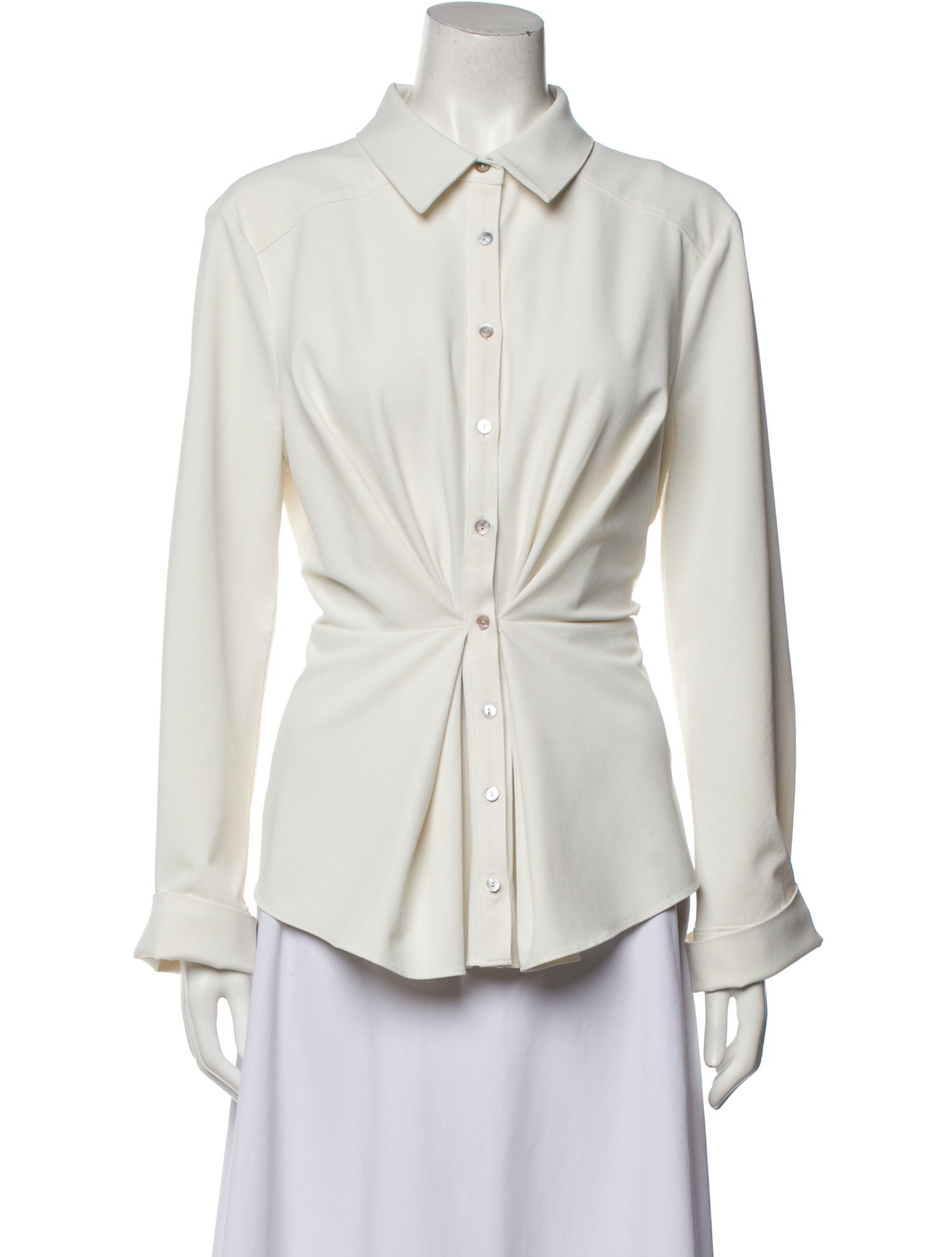 Cinq à Sept Long Sleeve Button-Up Top