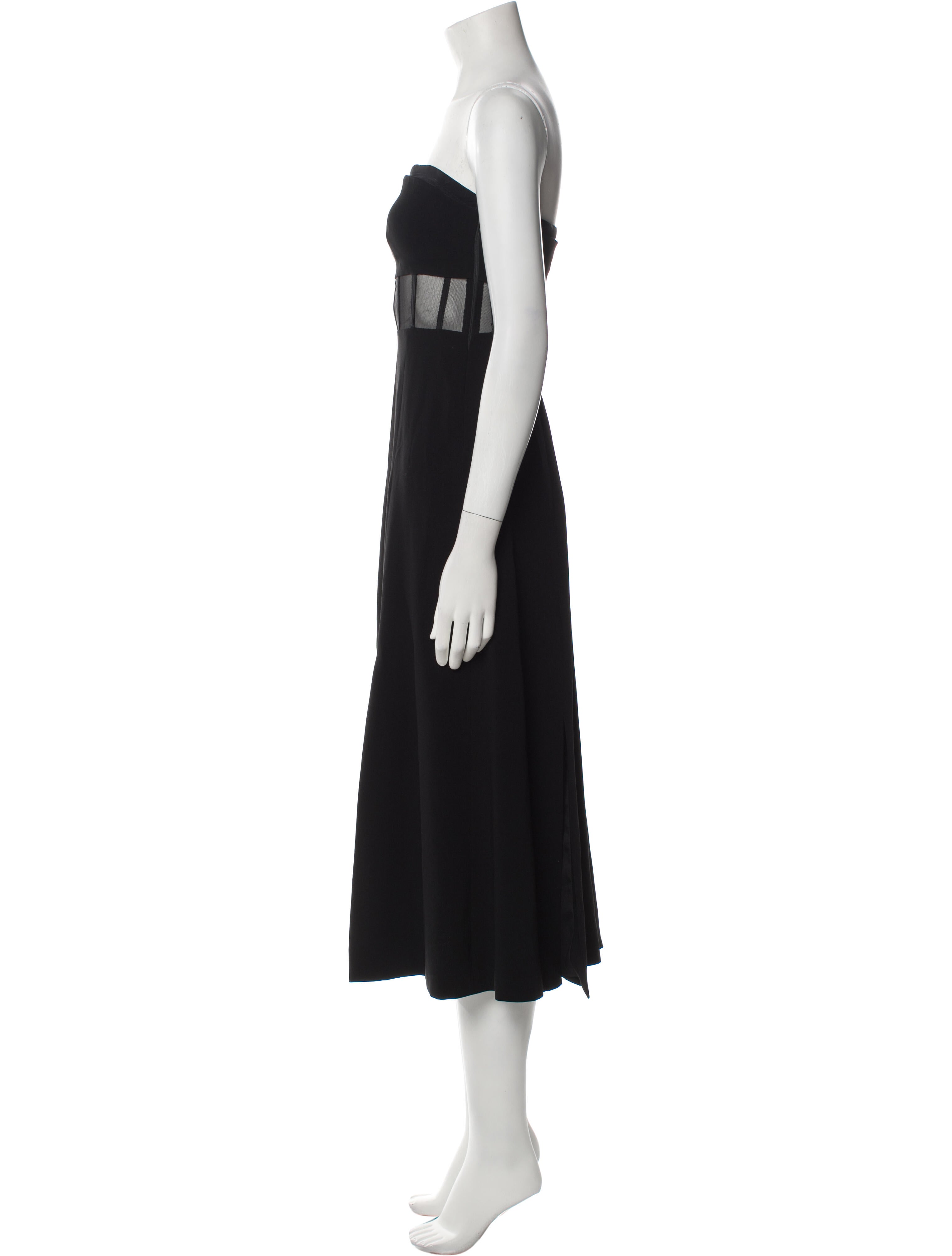 Cinq à Sept Strapless Midi Length Dress