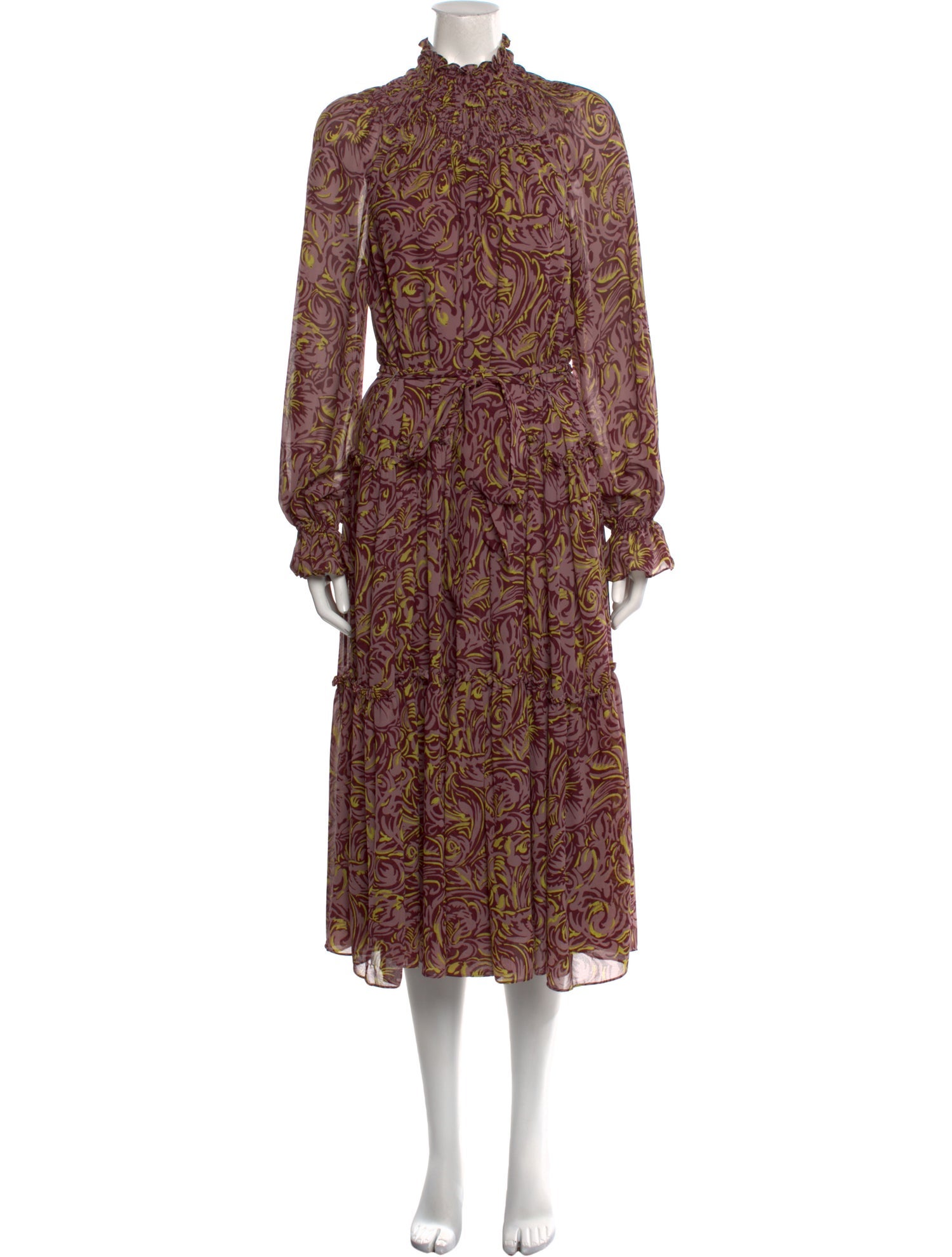 Cinq à Sept Printed Midi Length Dress
