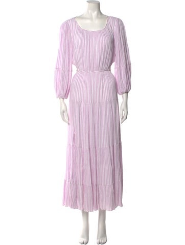 Cinq à Sept Dresses Striped Long Dress XL