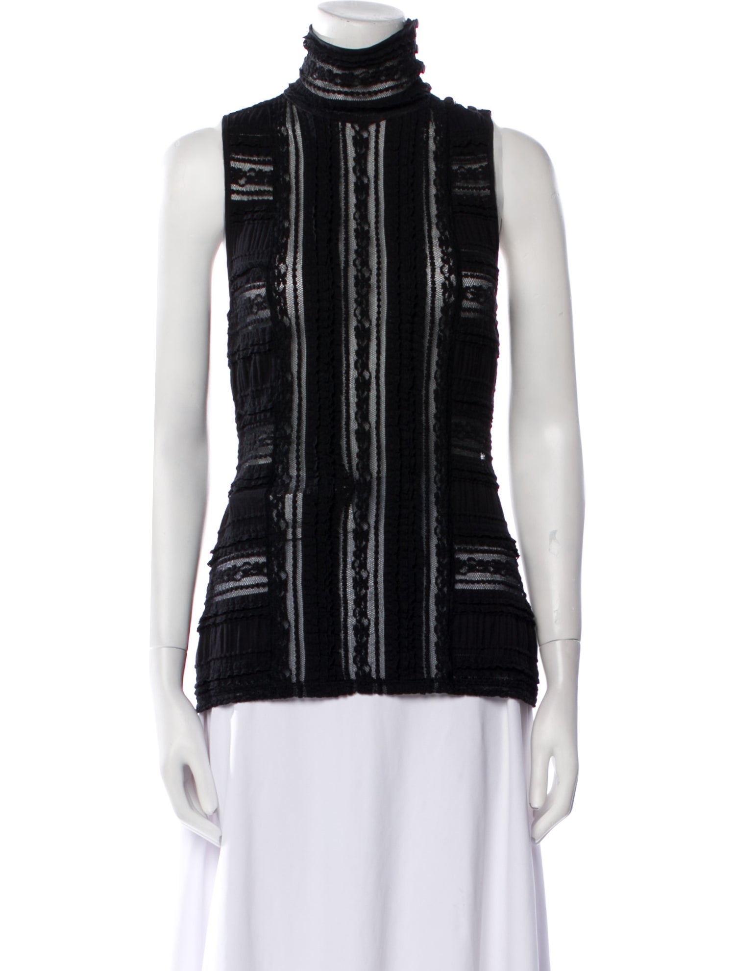 Cinq à Sept Mock Neck Sleeveless Top