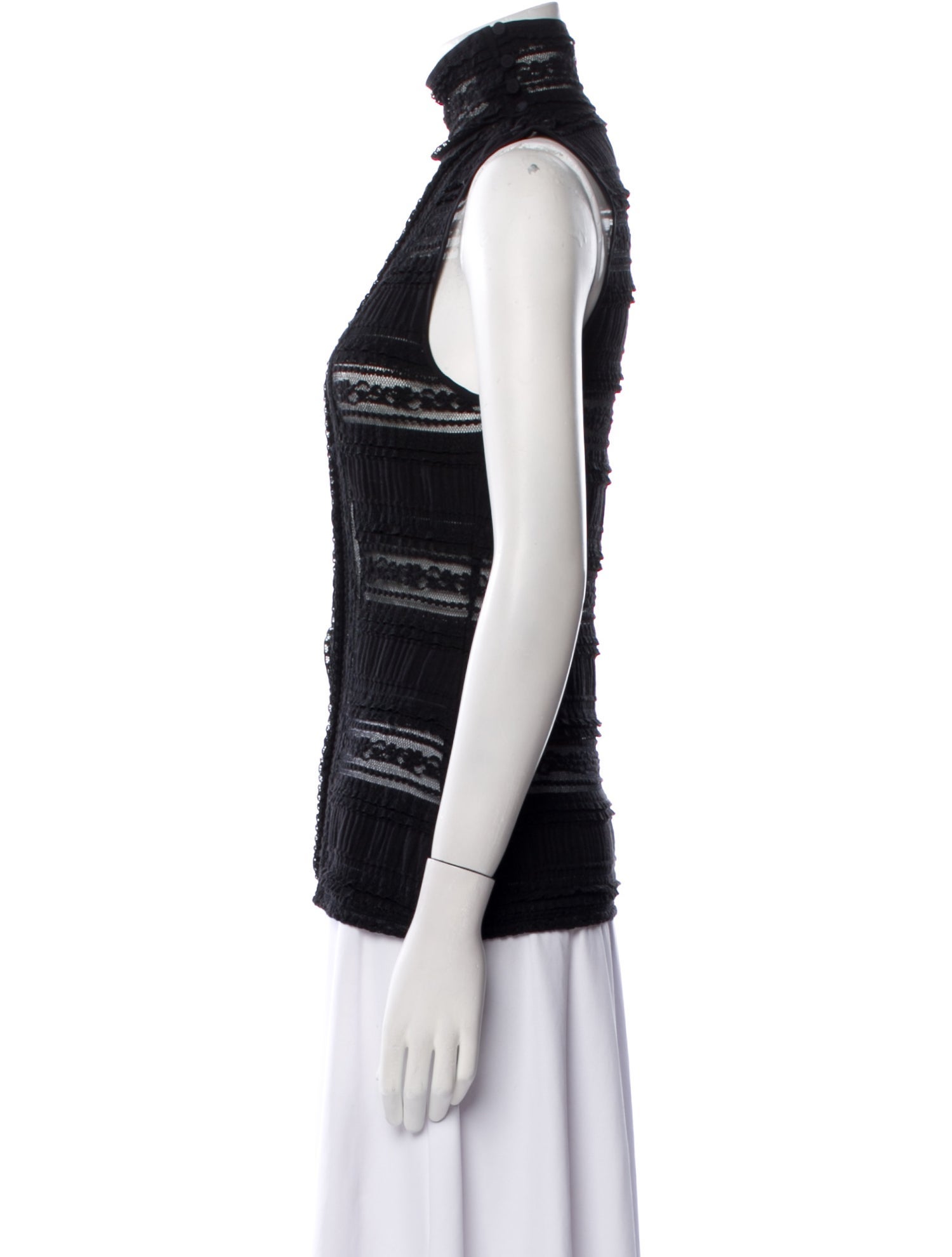 Cinq à Sept Mock Neck Sleeveless Top