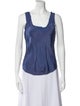 Cinq à Sept Square Neckline Sleeveless Top