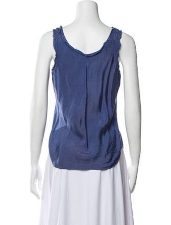 Cinq à Sept Square Neckline Sleeveless Top