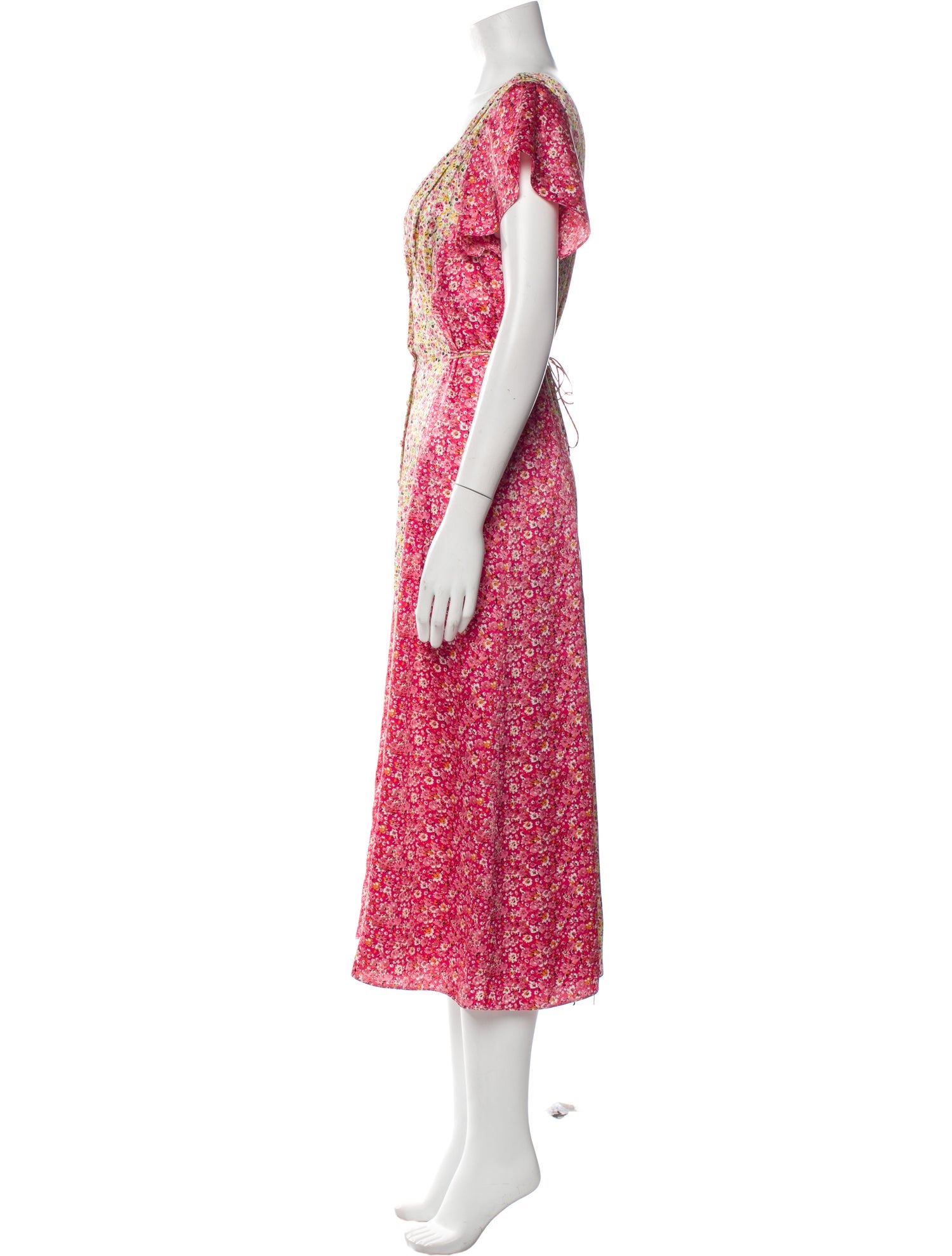 Cinq à Sept Floral Print Long Dress