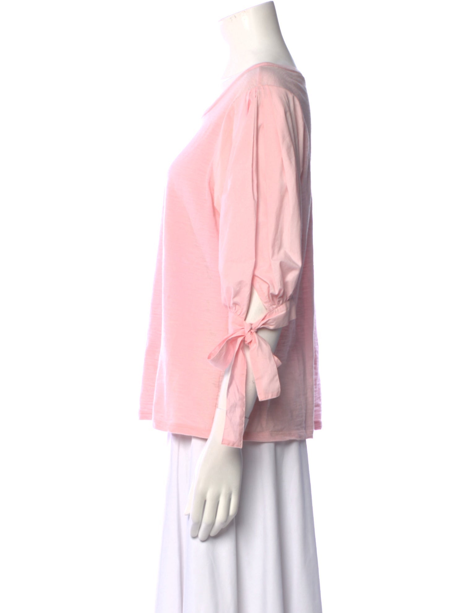 Cinq à Sept Bateau Neckline Three-Quarter Sleeve T-Shirt