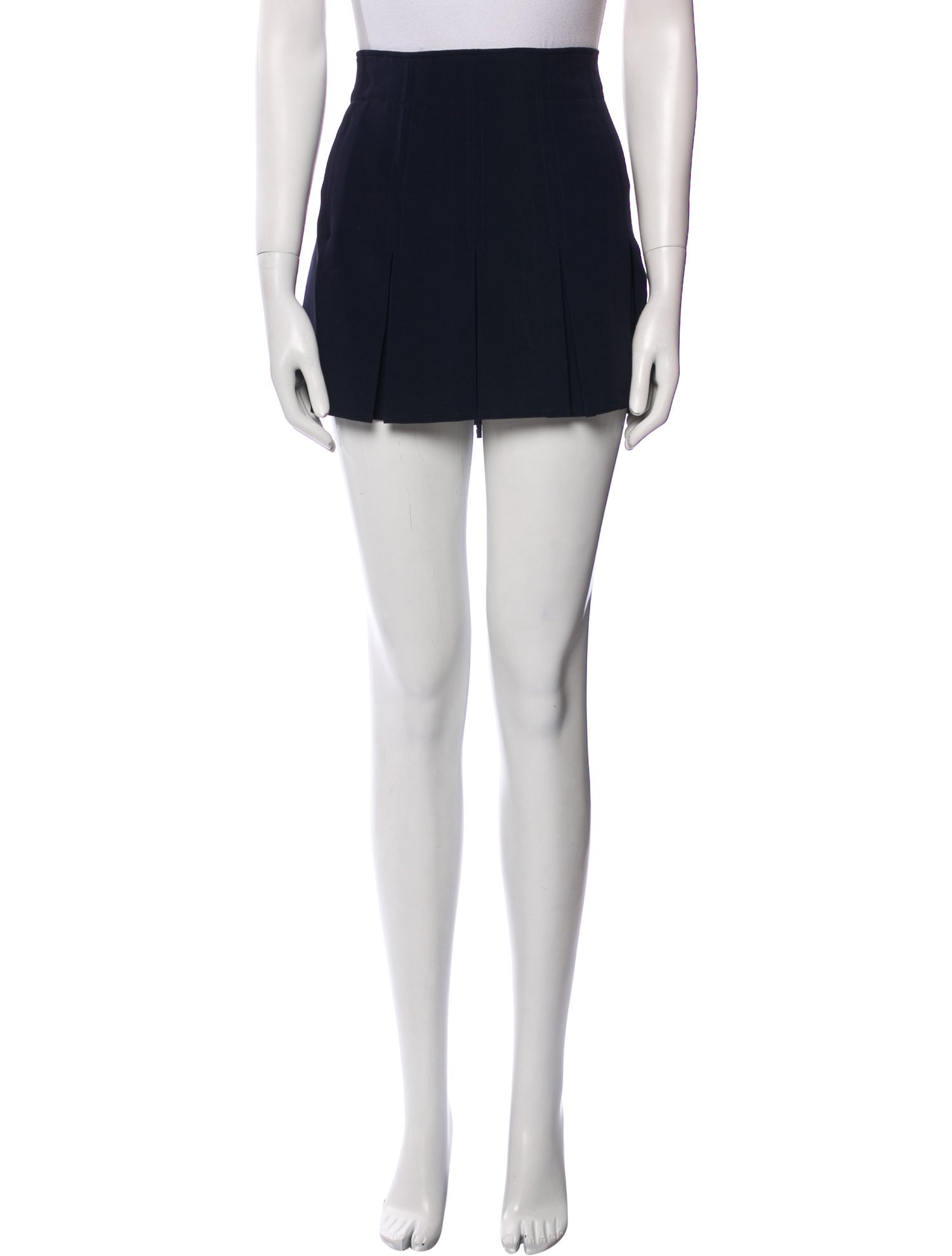 Cinq à Sept Pleated Accents Mini Skirt