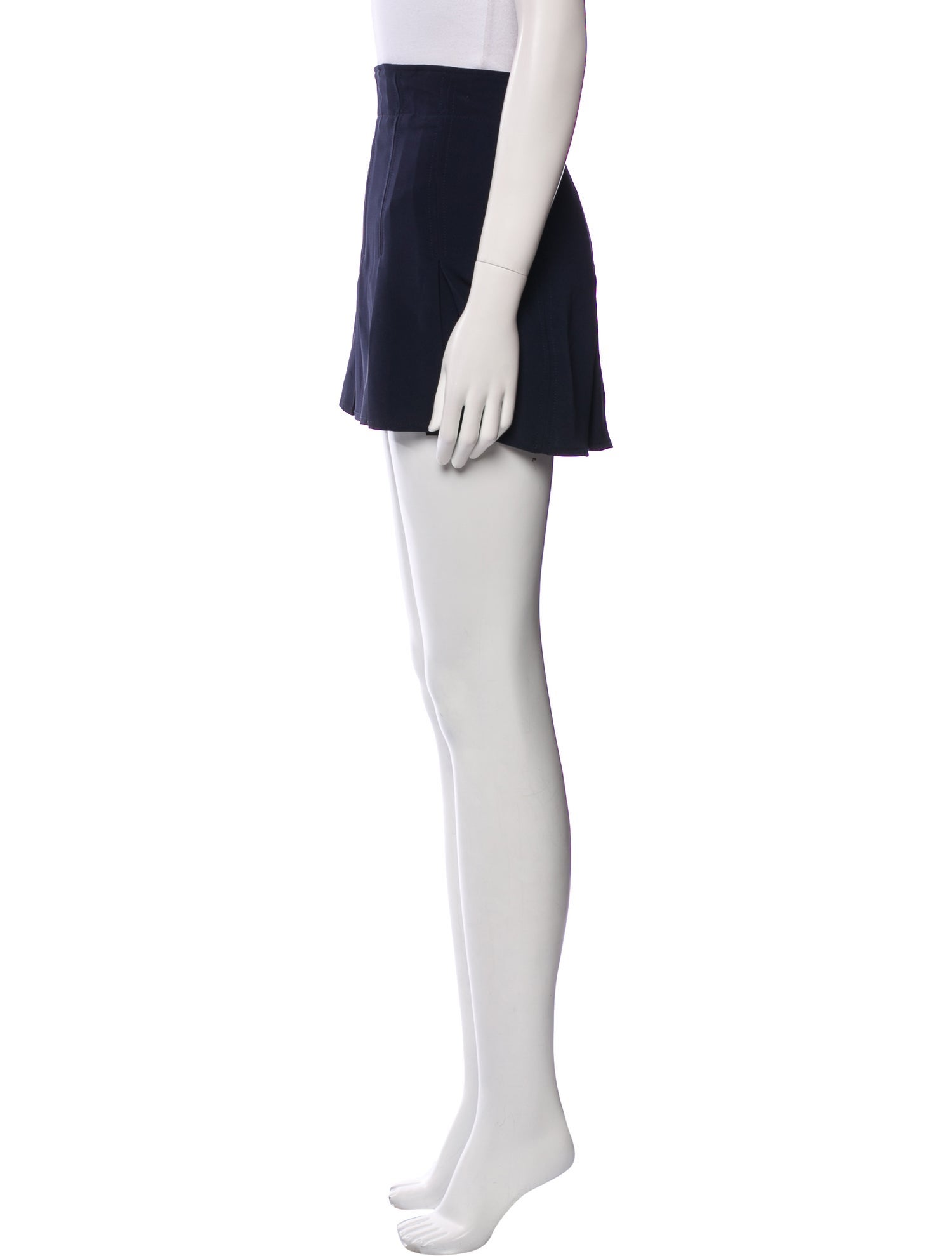 Cinq à Sept Pleated Accents Mini Skirt