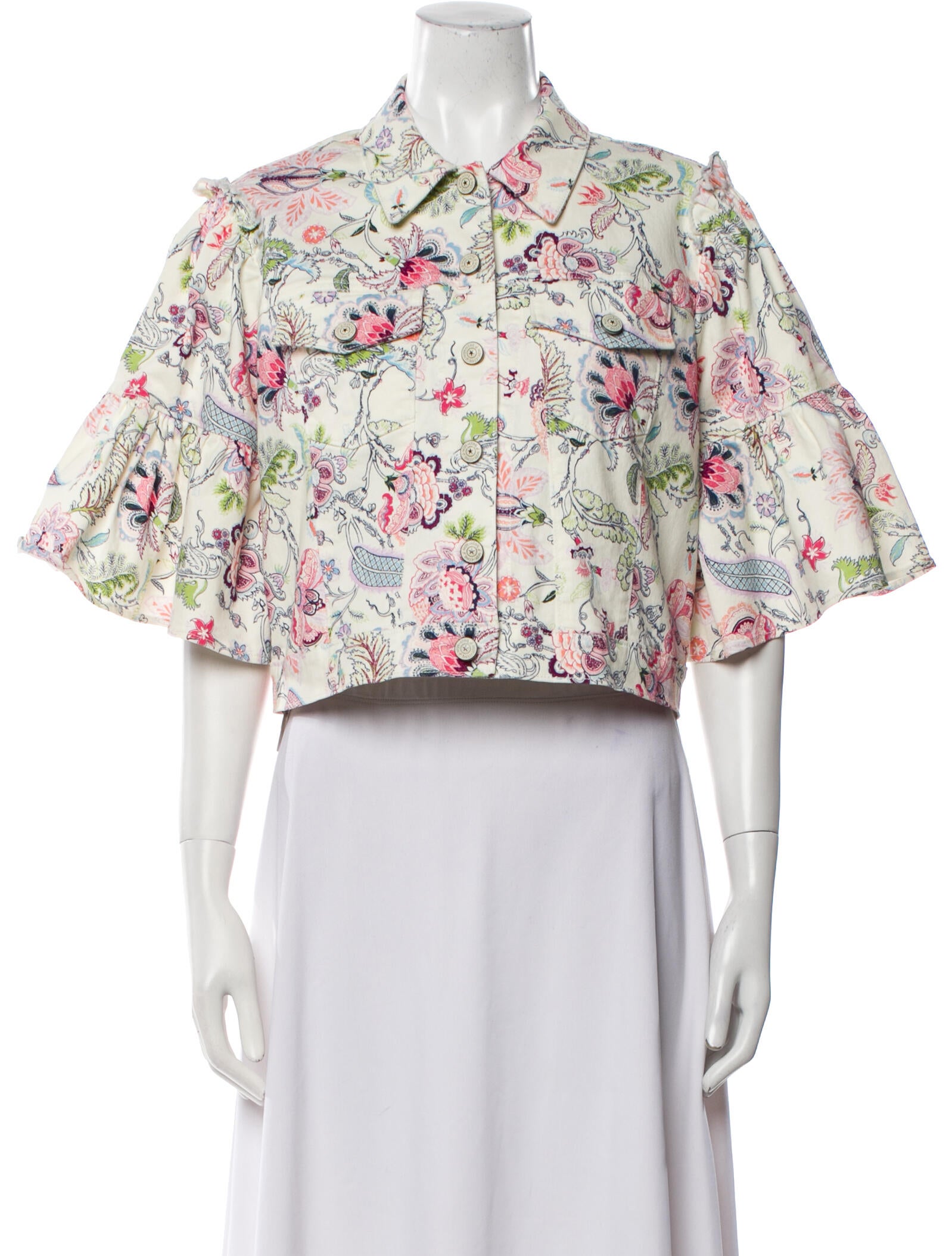 Cinq à Sept Floral Print Bolero