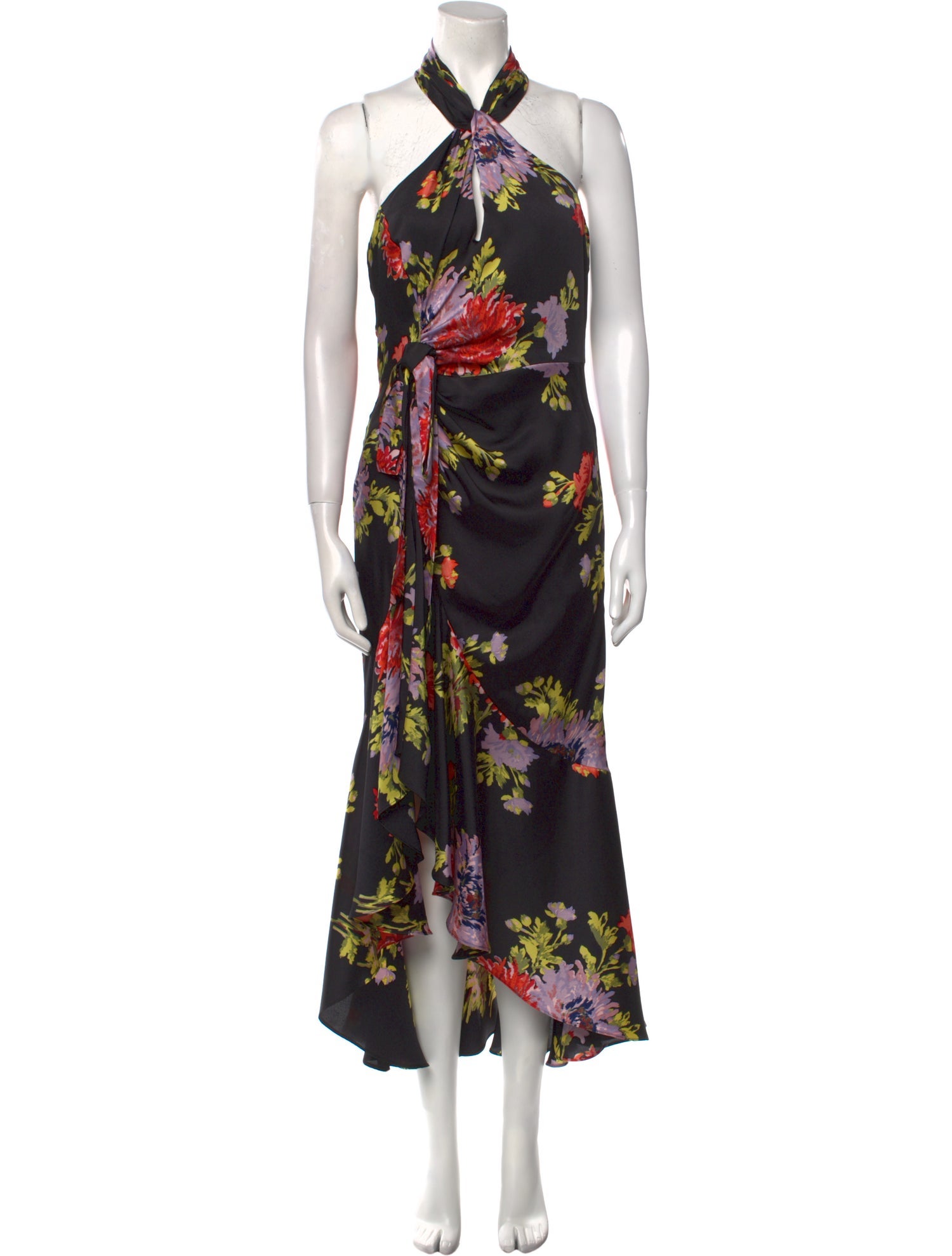 Cinq à Sept Floral Print Long Dress