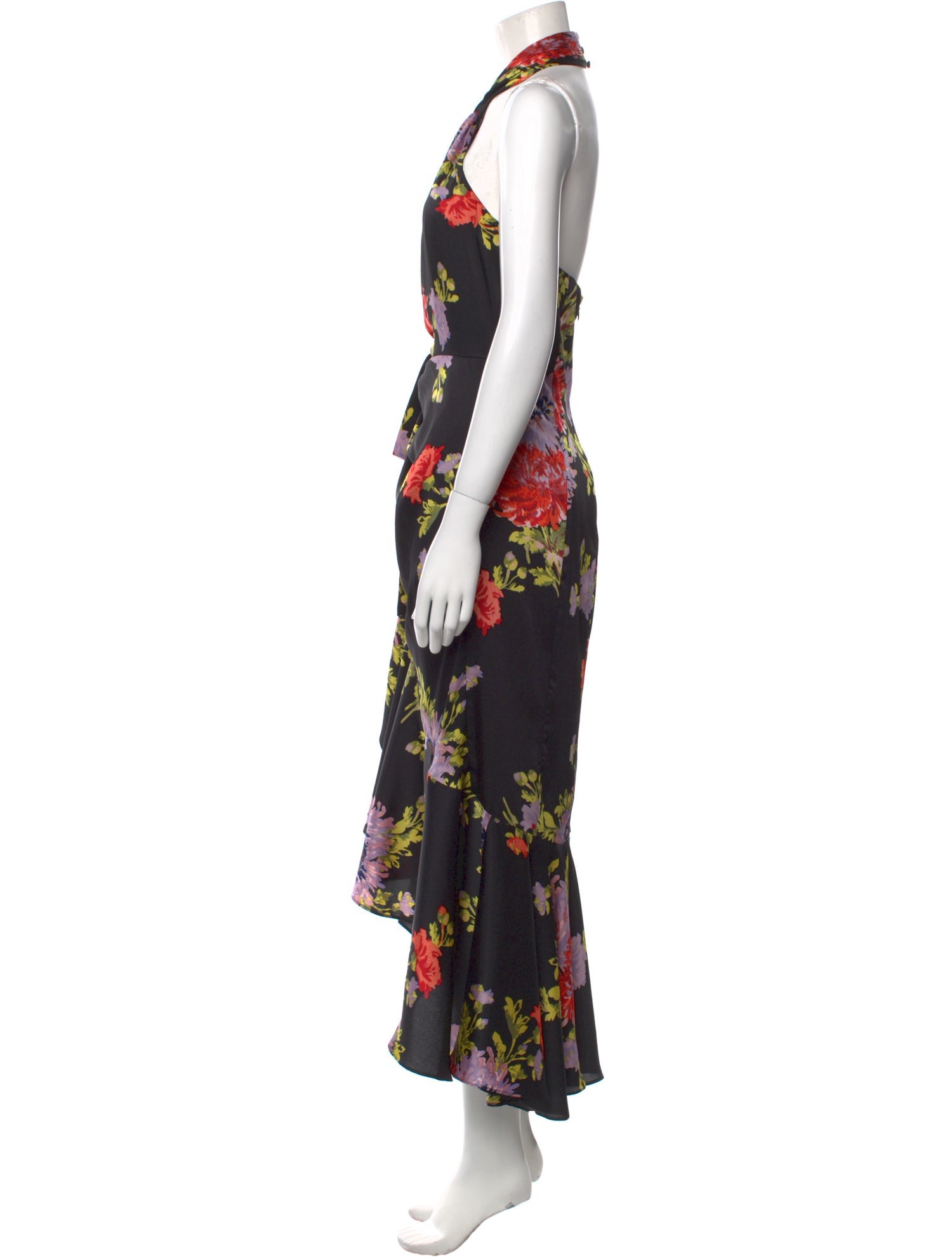 Cinq à Sept Floral Print Long Dress