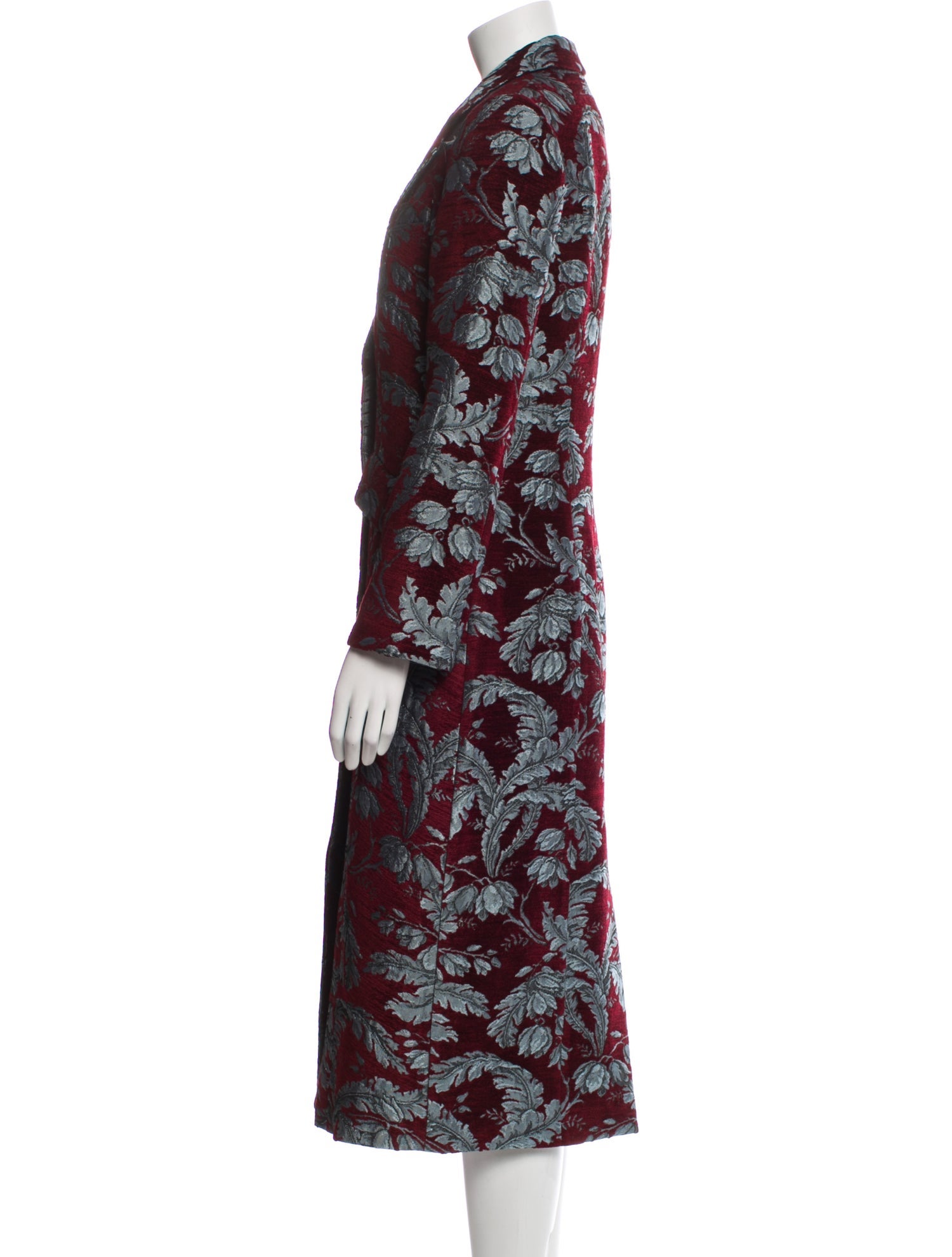 Cinq à Sept Floral Print Trench Coat