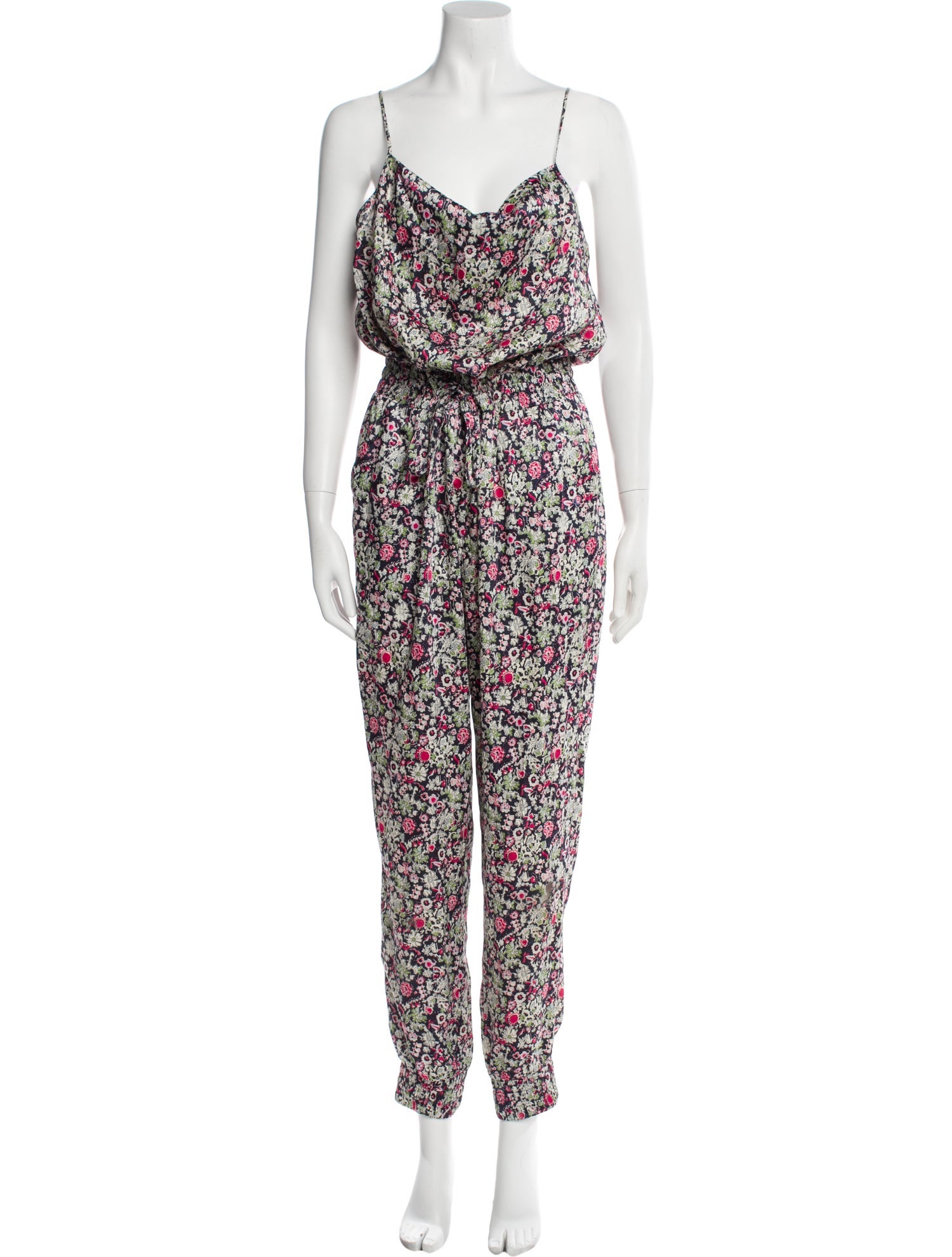 Cinq à Sept Printed V-Neck Jumpsuit w/ Tags