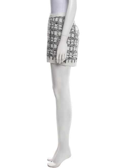 Cinq à Sept Plaid Print Mini Shorts