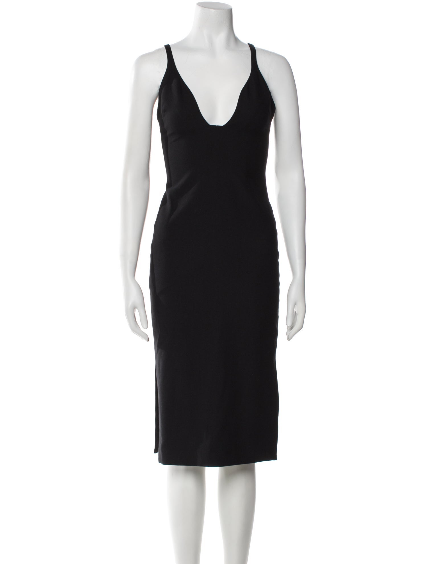 Cinq à Sept V-Neck Midi Length Dress