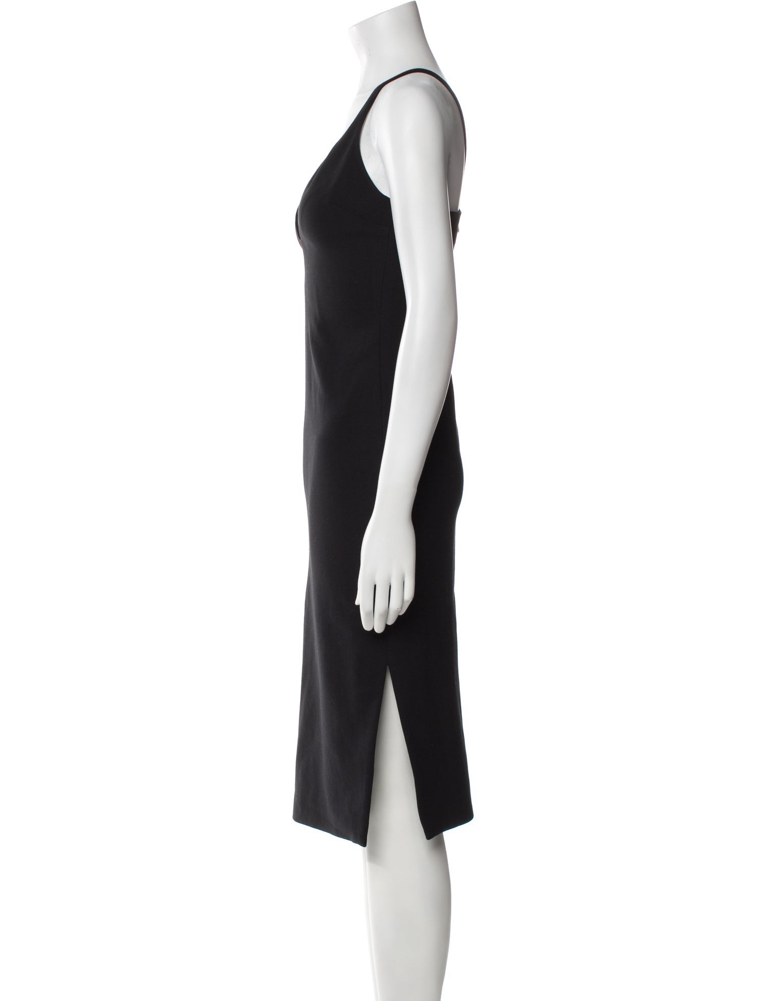 Cinq à Sept V-Neck Midi Length Dress