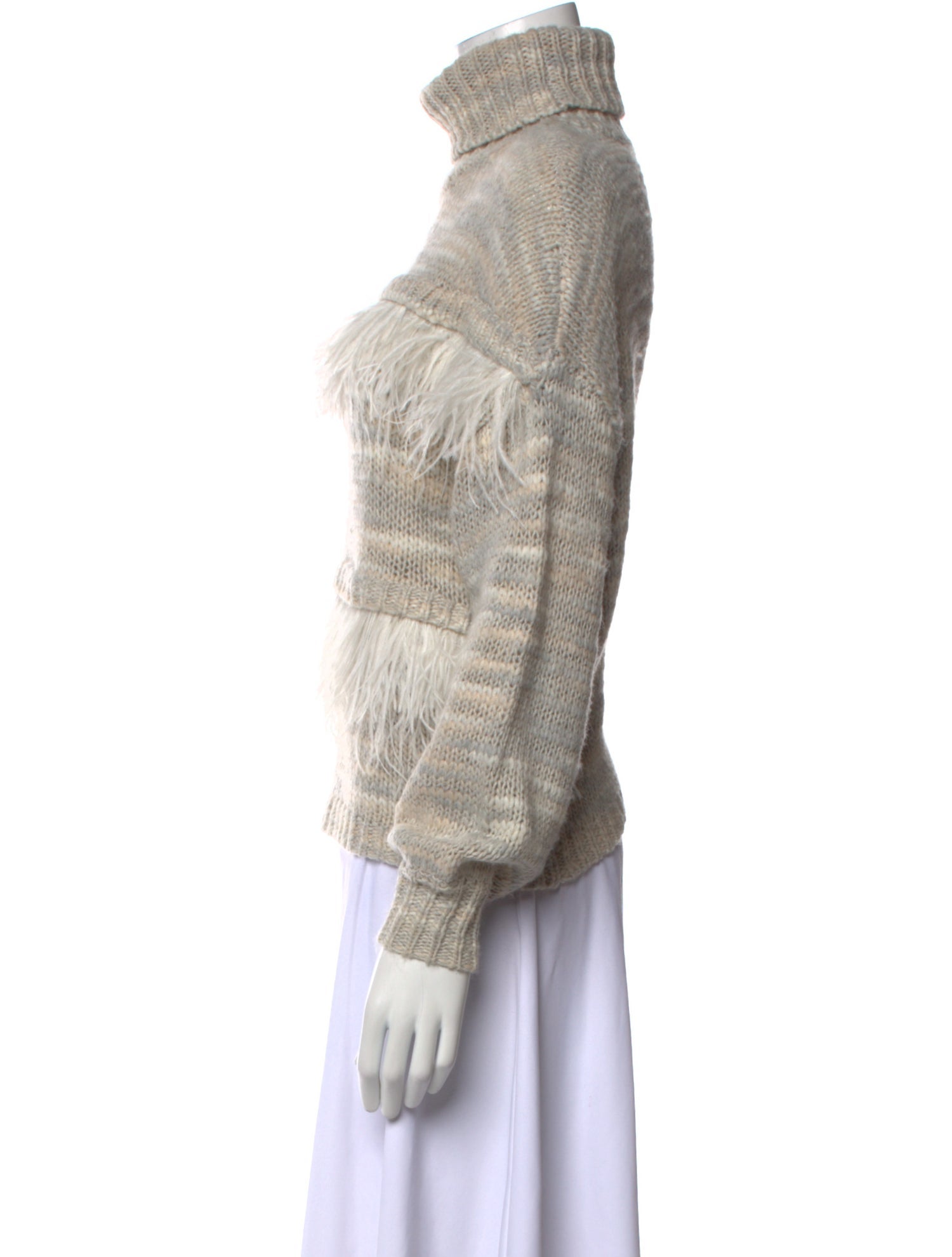 Cinq à Sept Striped Turtleneck Sweater