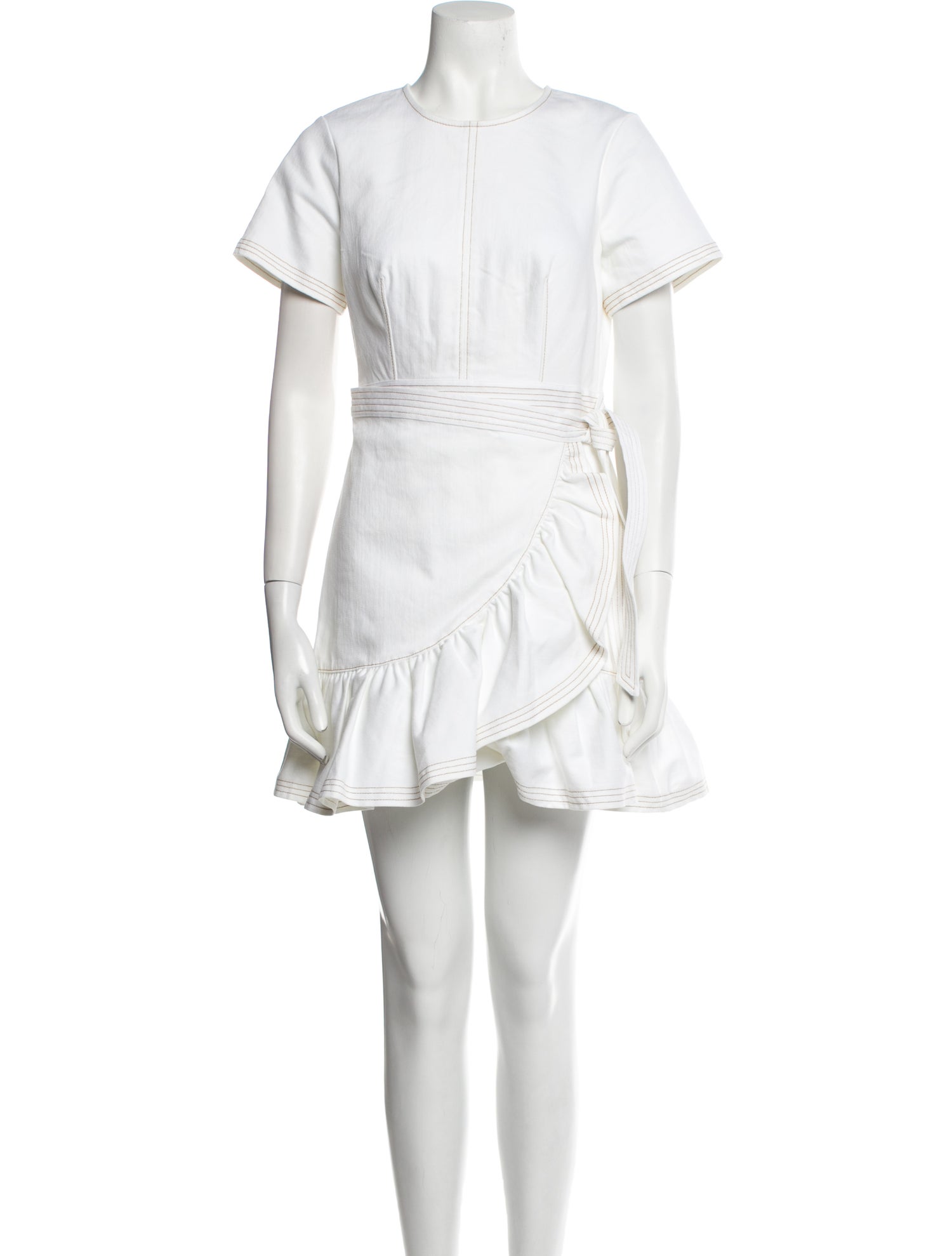 Cinq à Sept Crew Neck Mini Dress