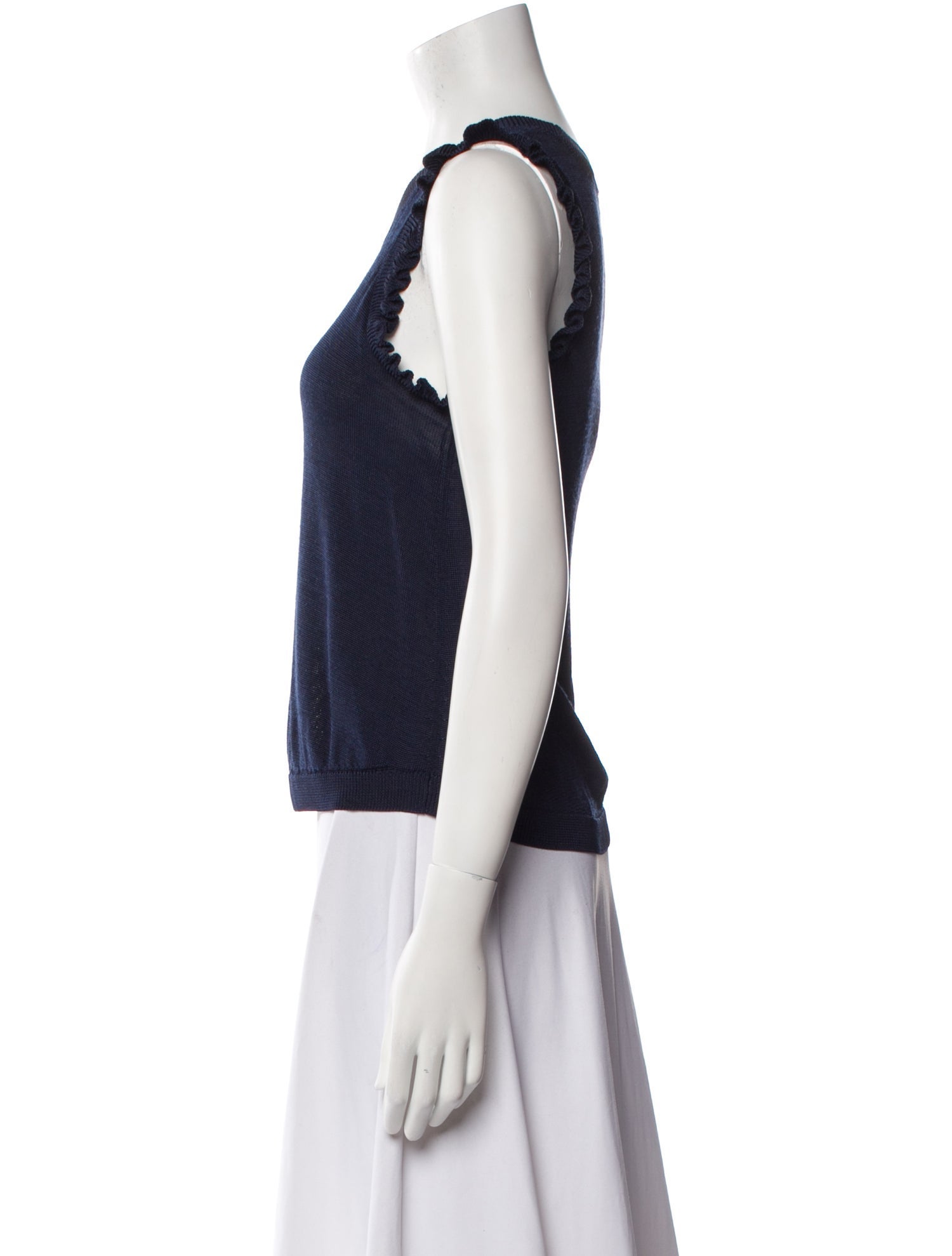 Cinq à Sept Silk Scoop Neck Top