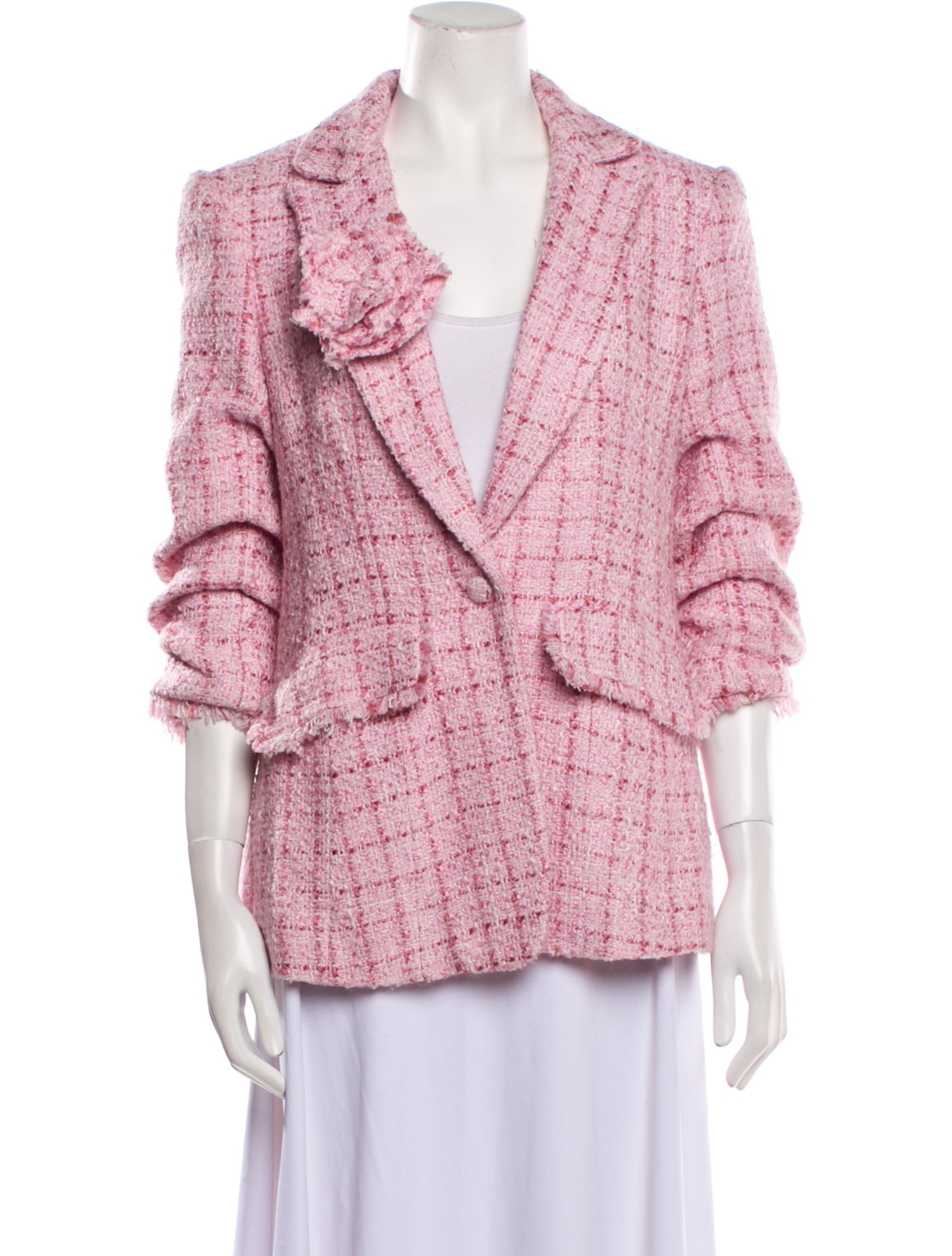 Cinq à Sept Tweed Pattern Blazer