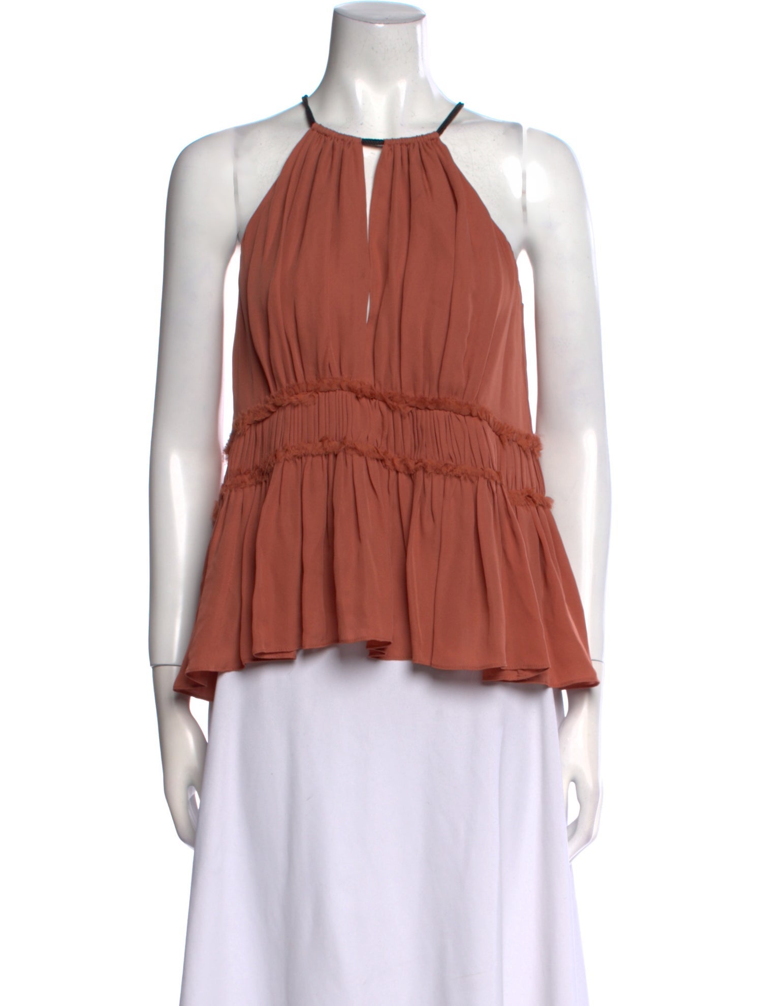 Cinq à Sept Silk Halterneck Blouse