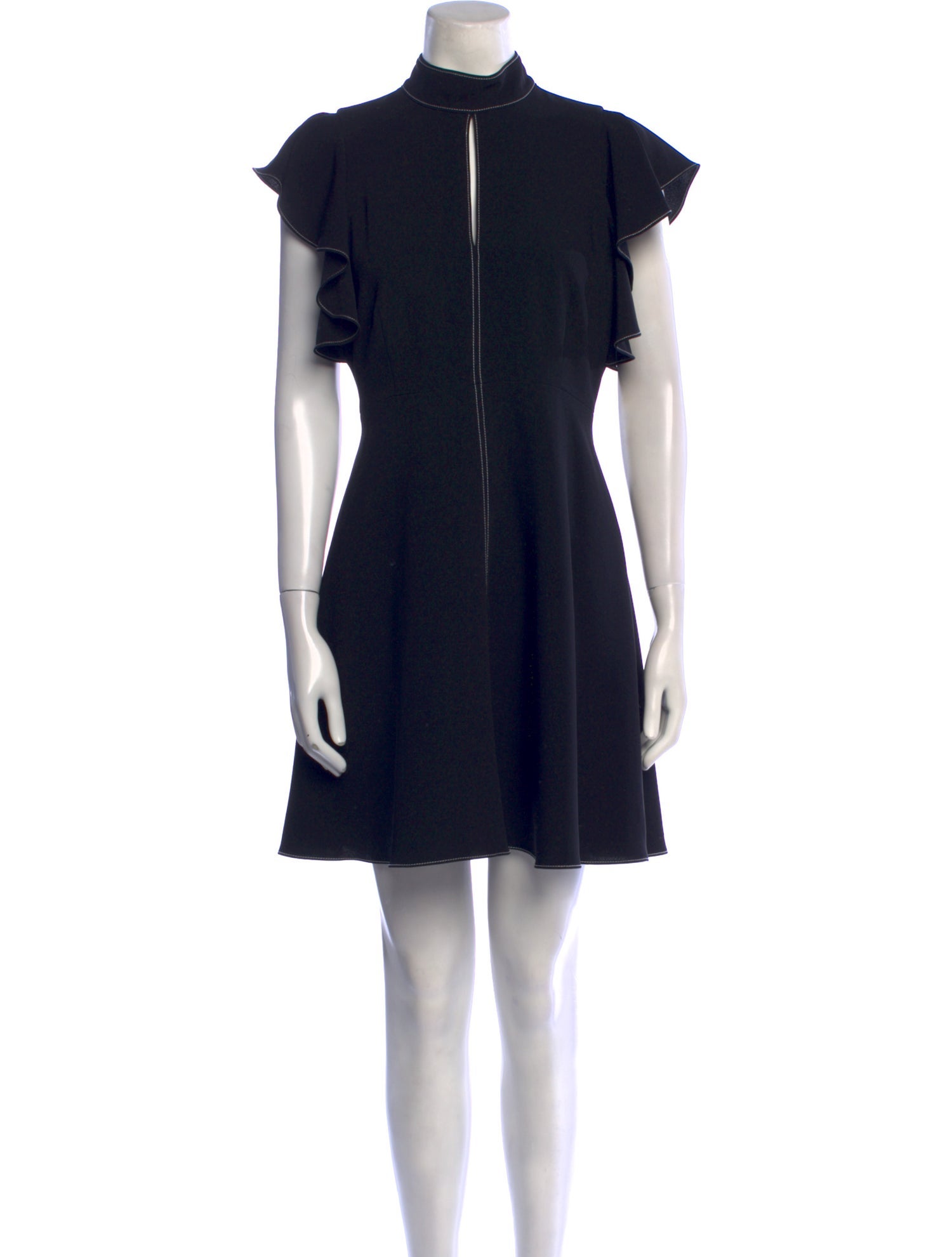 Cinq à Sept Mock Neck Mini Dress