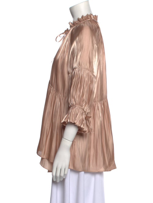 Cinq à Sept V-Neck Three-Quarter Sleeve Tunic