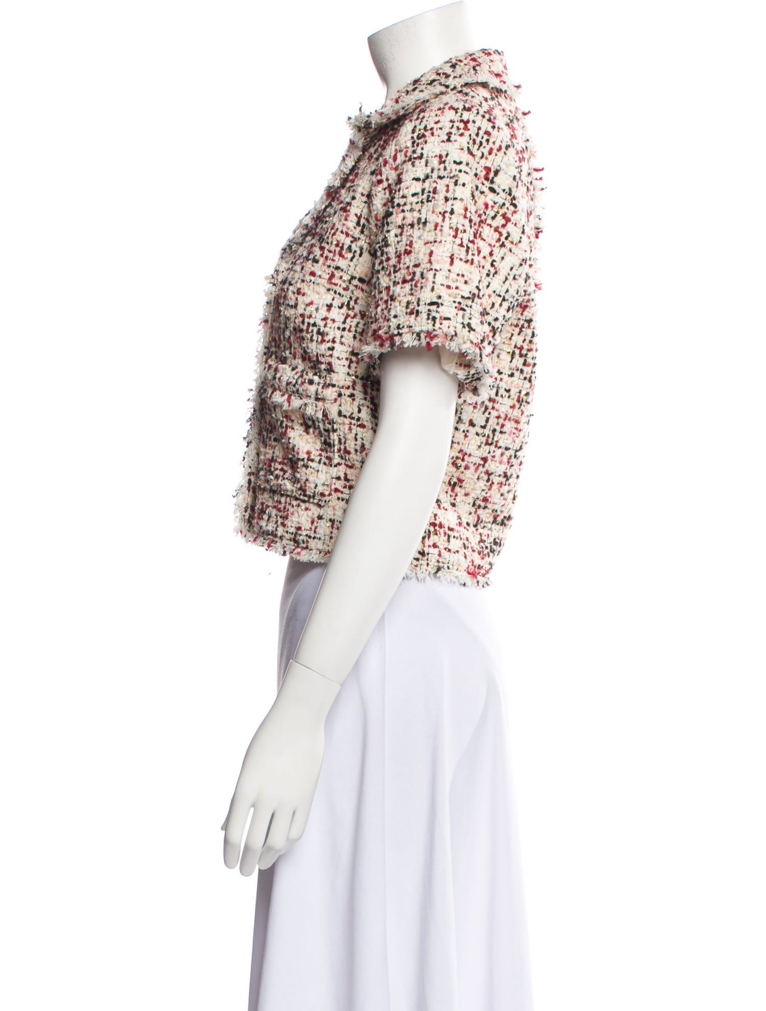 Cinq à Sept Tweed Pattern Evening Jacket
