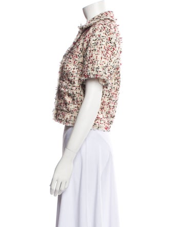 Cinq à Sept Tweed Pattern Evening Jacket