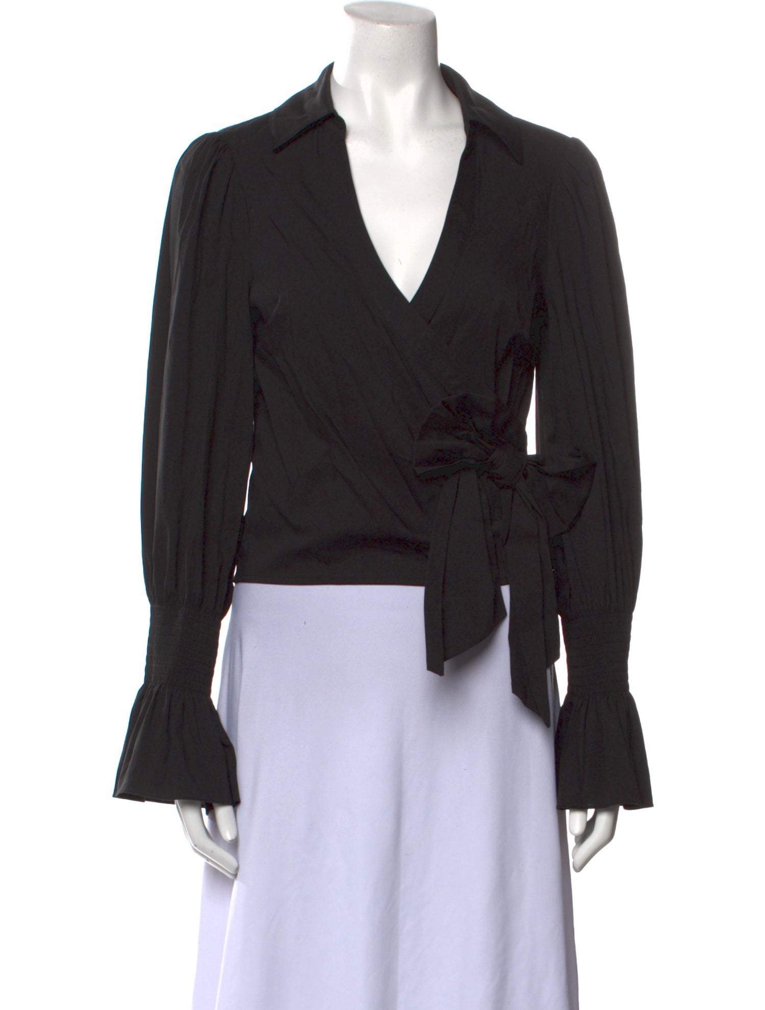 Cinq à Sept Long Sleeve Crop Top