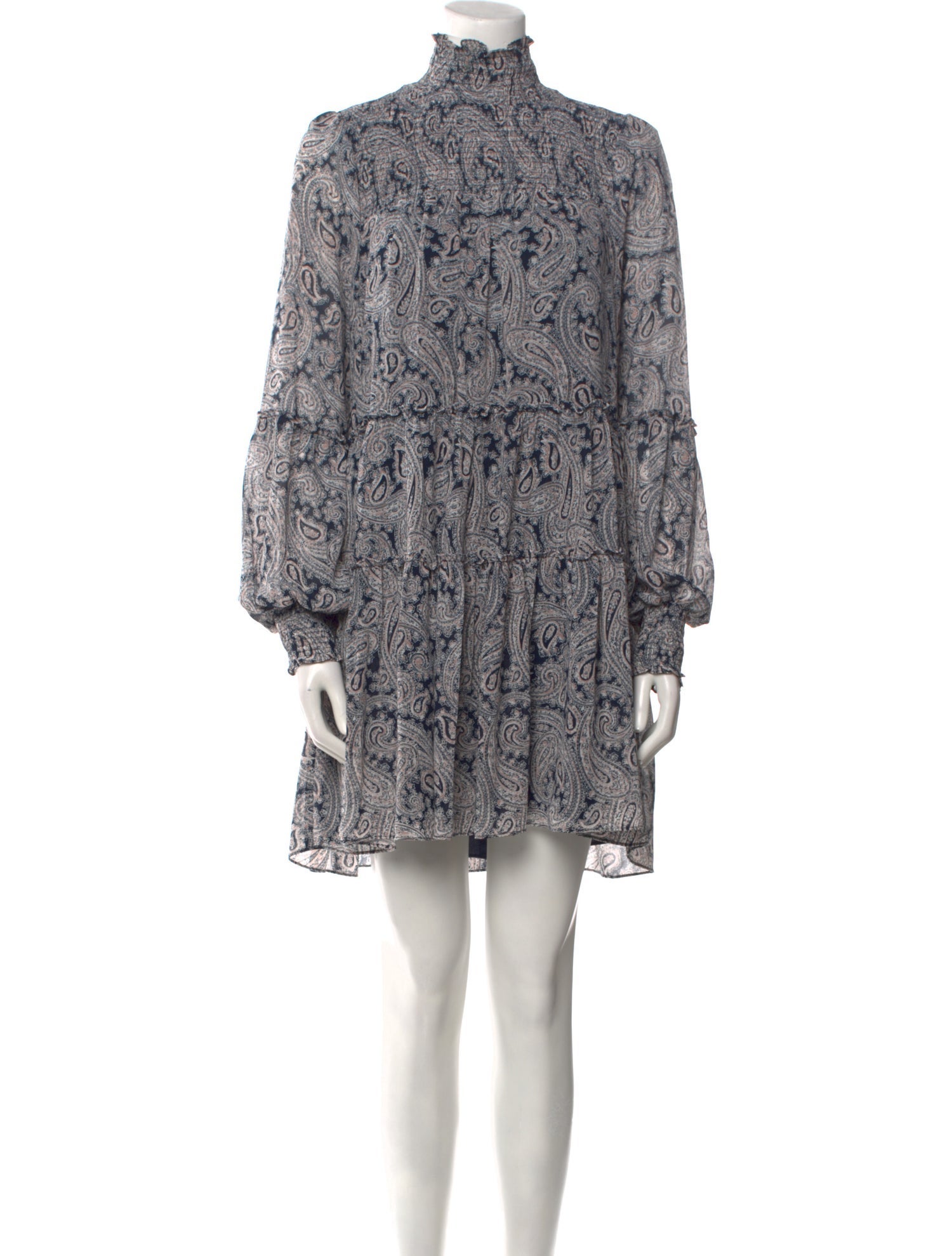 Cinq à Sept Paisley Print Knee-Length Dress