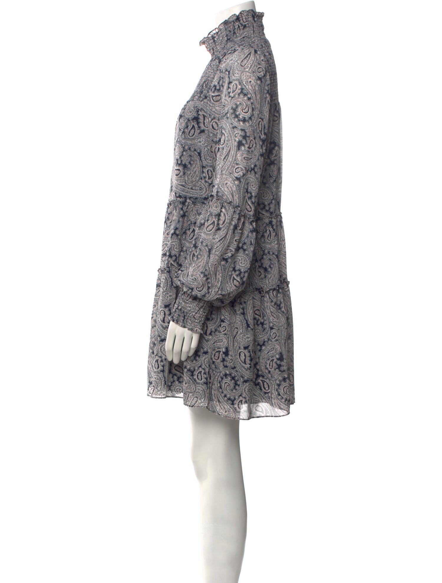 Cinq à Sept Paisley Print Knee-Length Dress