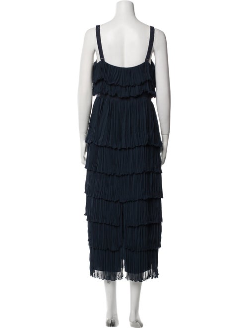 Cinq à Sept Square Neckline Midi Length Dress