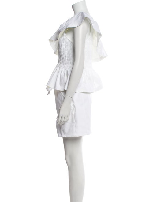 Cinq à Sept Ruffle Embellishment Short Set