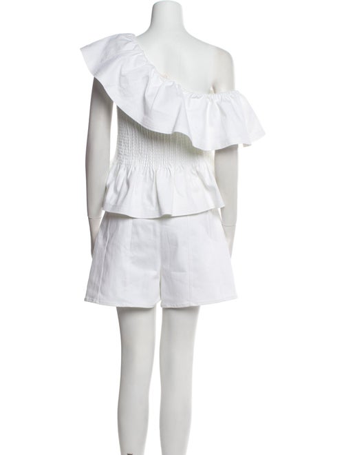 Cinq à Sept Ruffle Embellishment Short Set