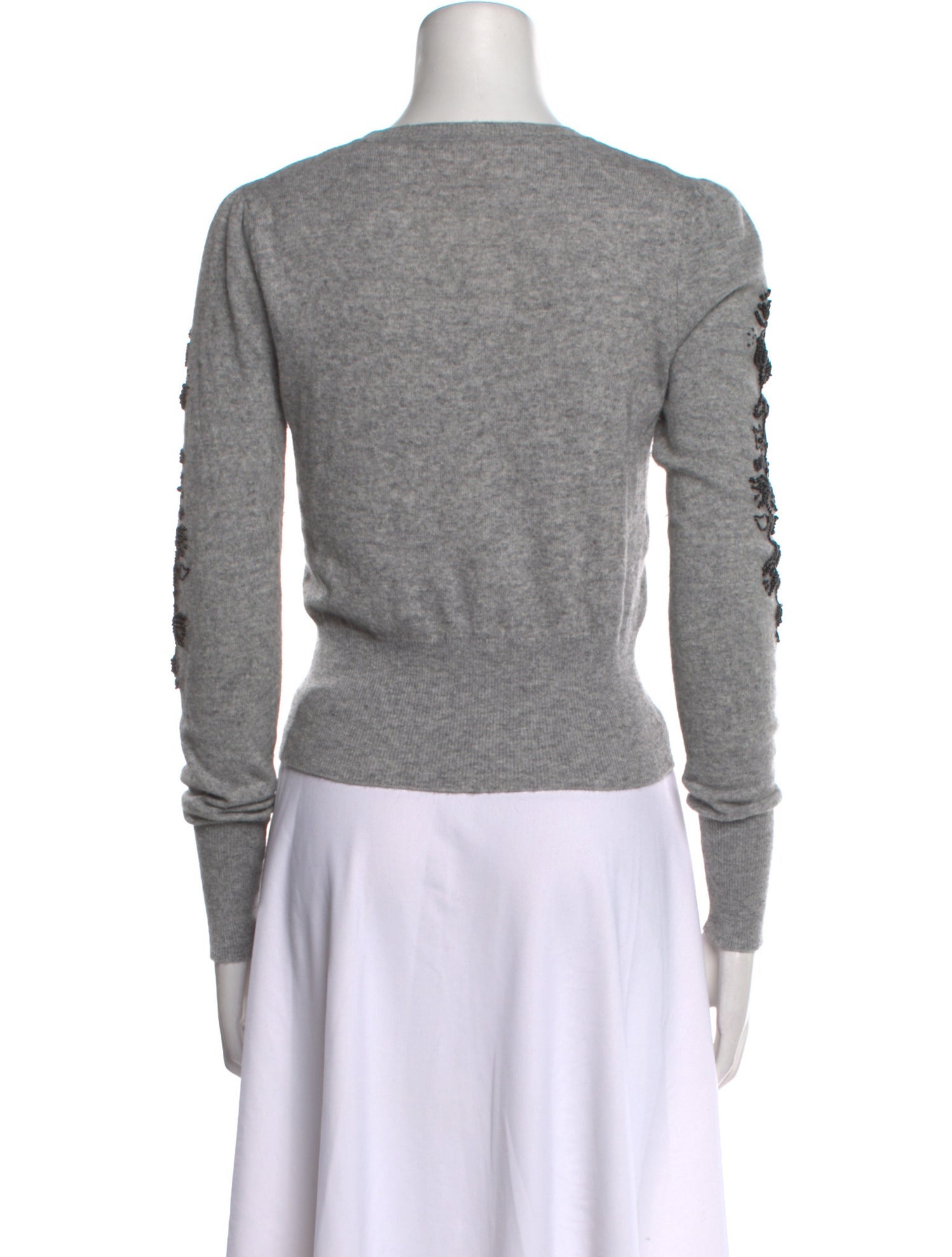 Cinq à Sept Wool Graphic Print Sweater