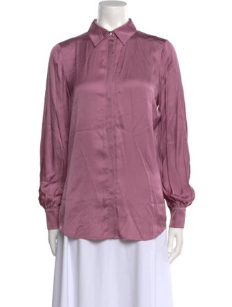 Cinq à Sept Long Sleeve Button-Up Top