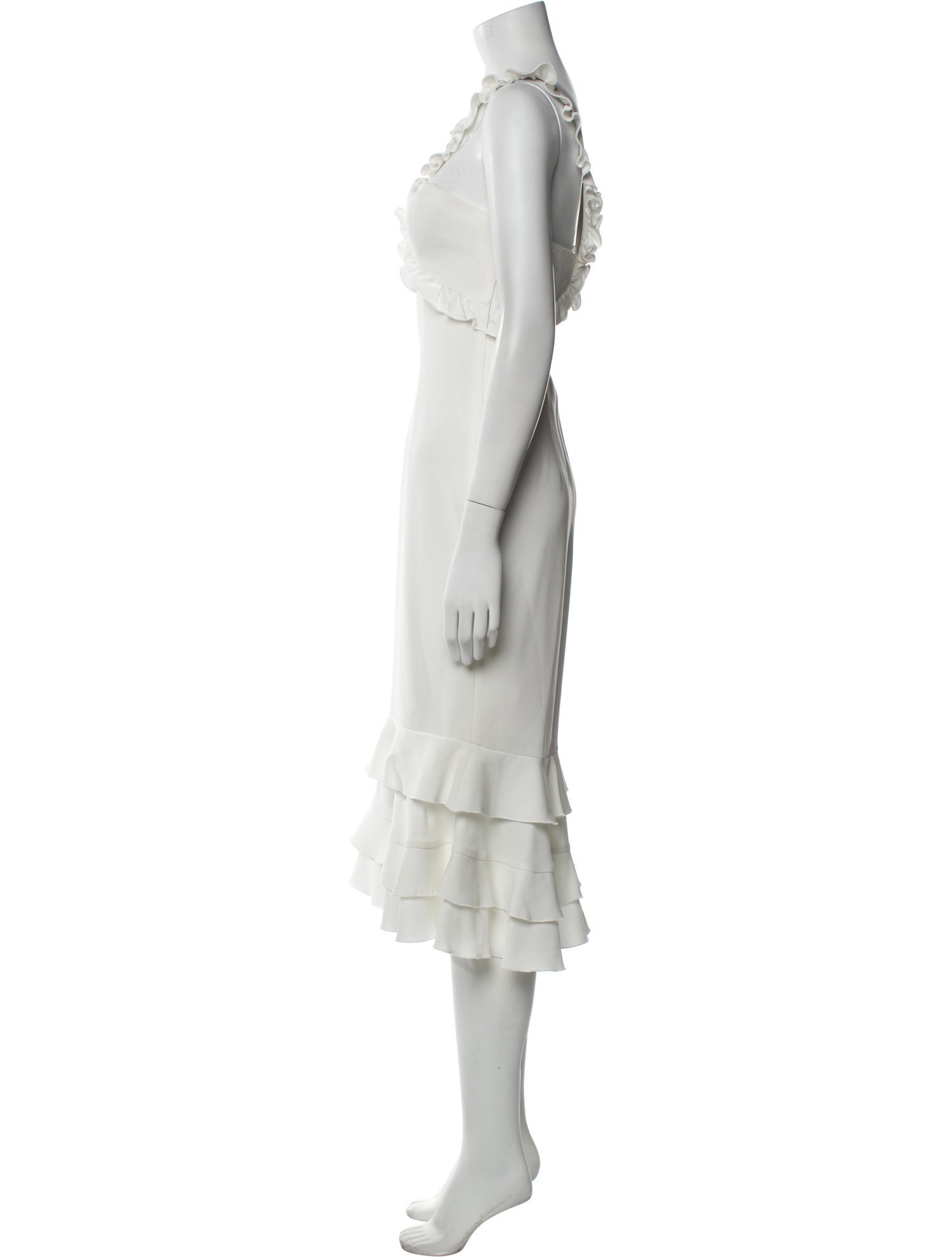 Cinq à Sept V-Neck Midi Length Dress