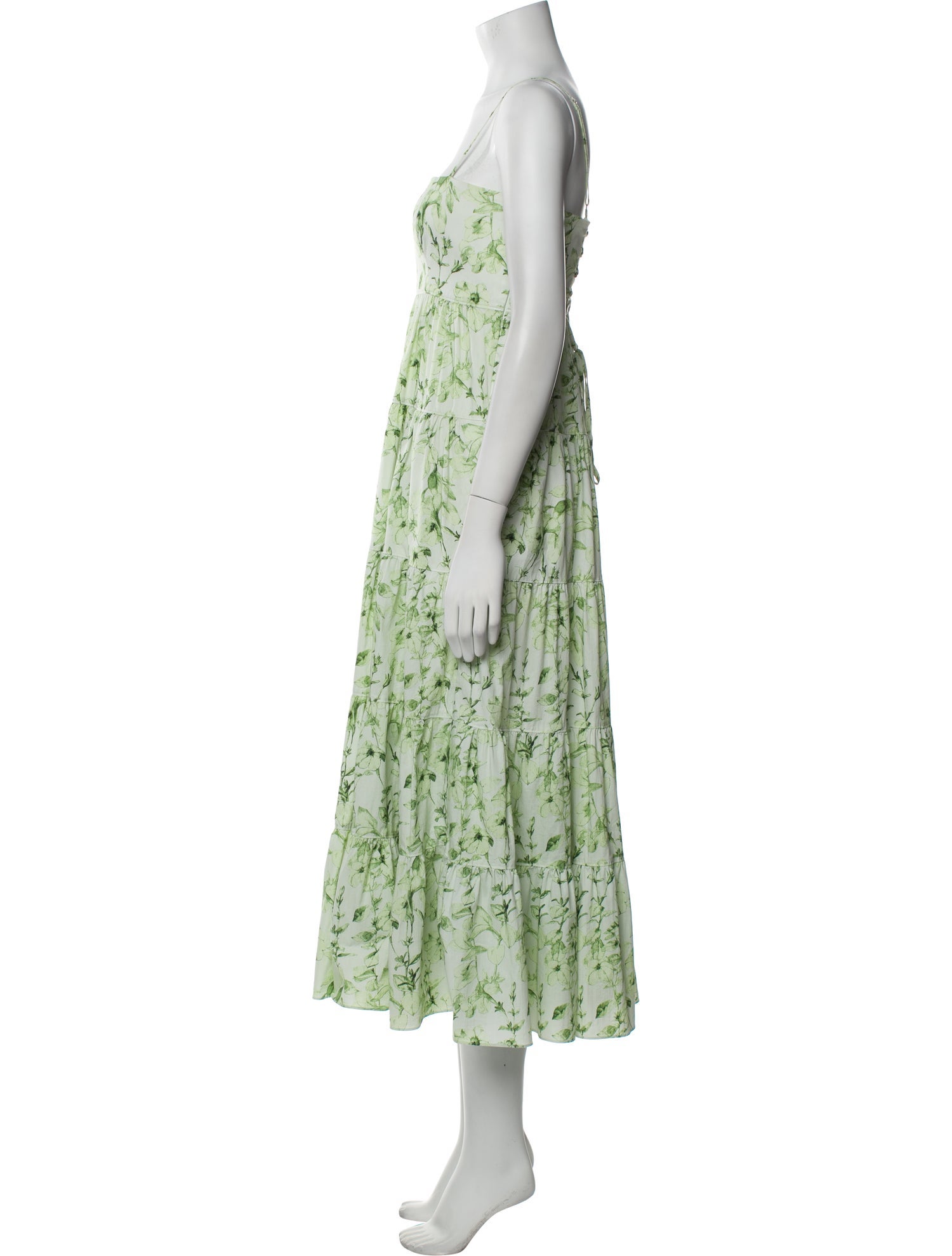 Cinq à Sept Floral Print Long Dress