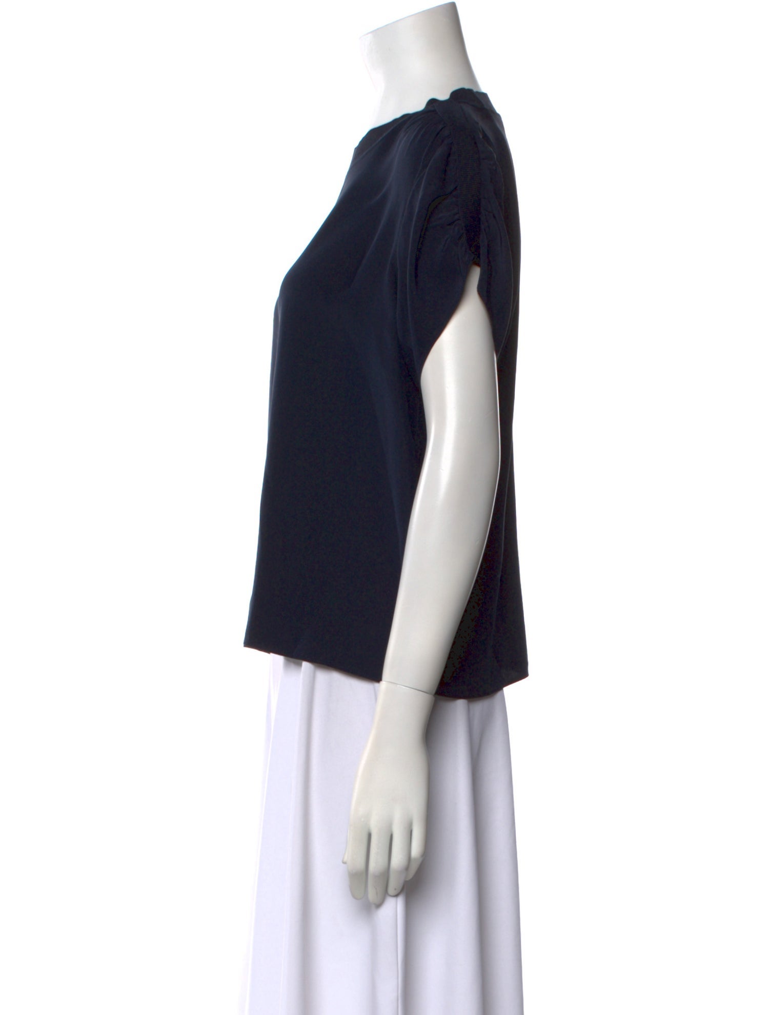 Cinq à Sept Silk Crew Neck T-Shirt