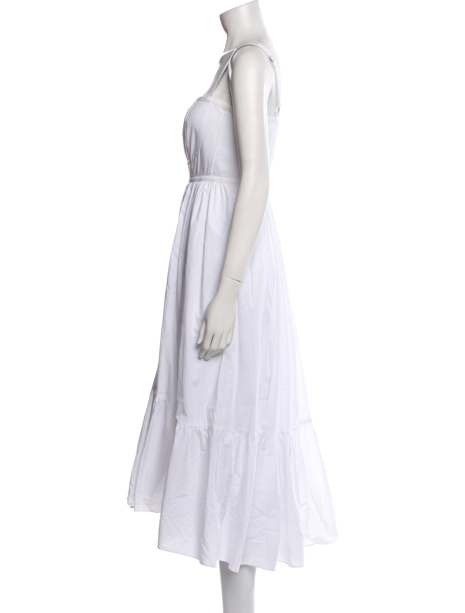 Cinq à Sept Square Neckline Midi Length Dress