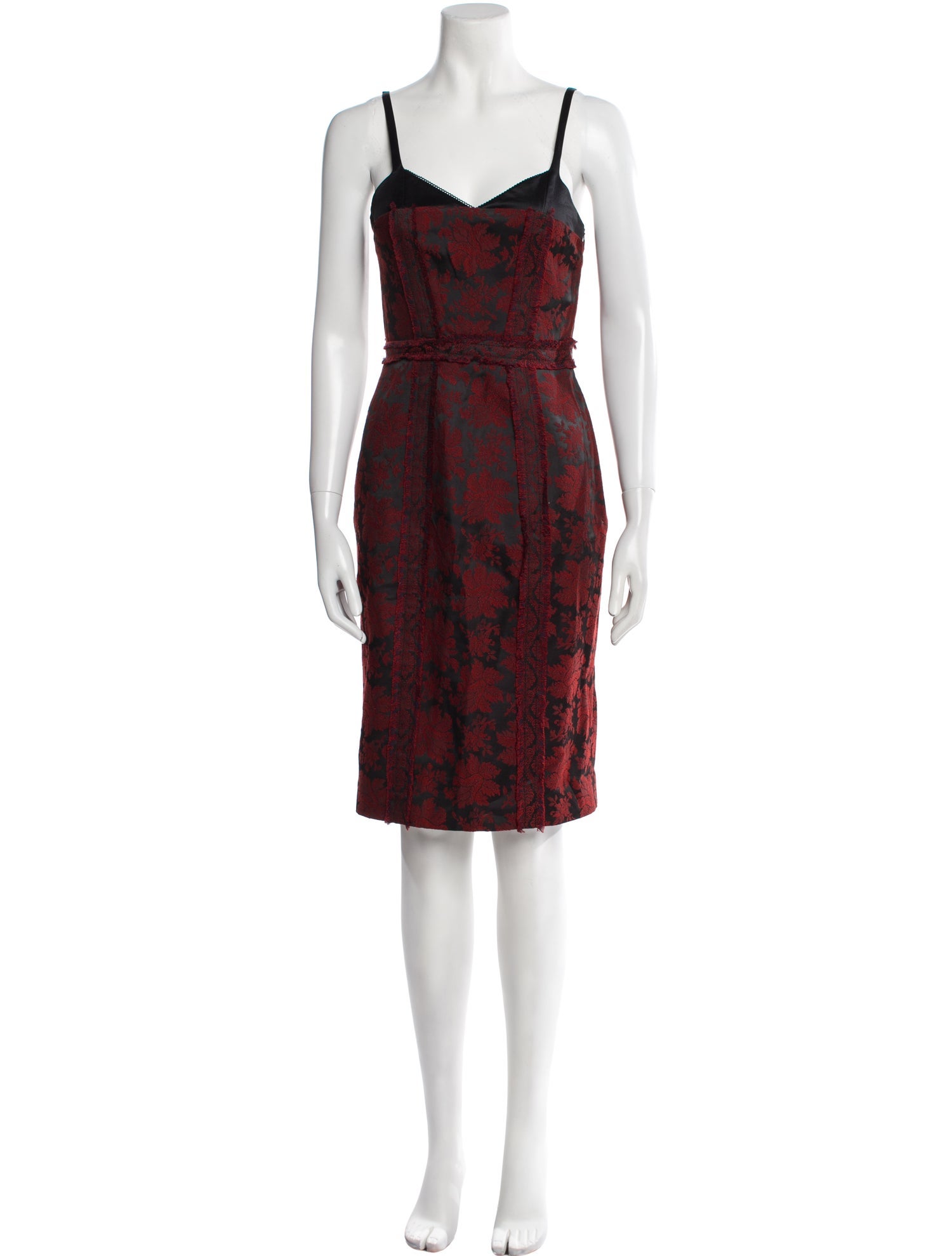 Cinq à Sept Floral Print Knee-Length Dress