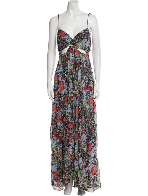 Cinq à Sept Silk Long Dress