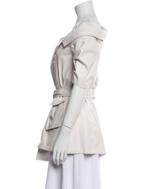 Cinq à Sept Faux Leather Utility Jacket