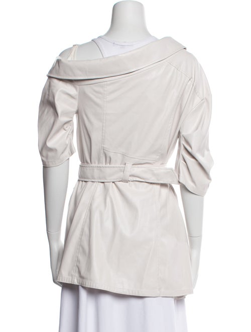 Cinq à Sept Faux Leather Utility Jacket