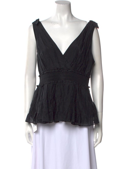 Cinq à Sept V-Neck Sleeveless Top