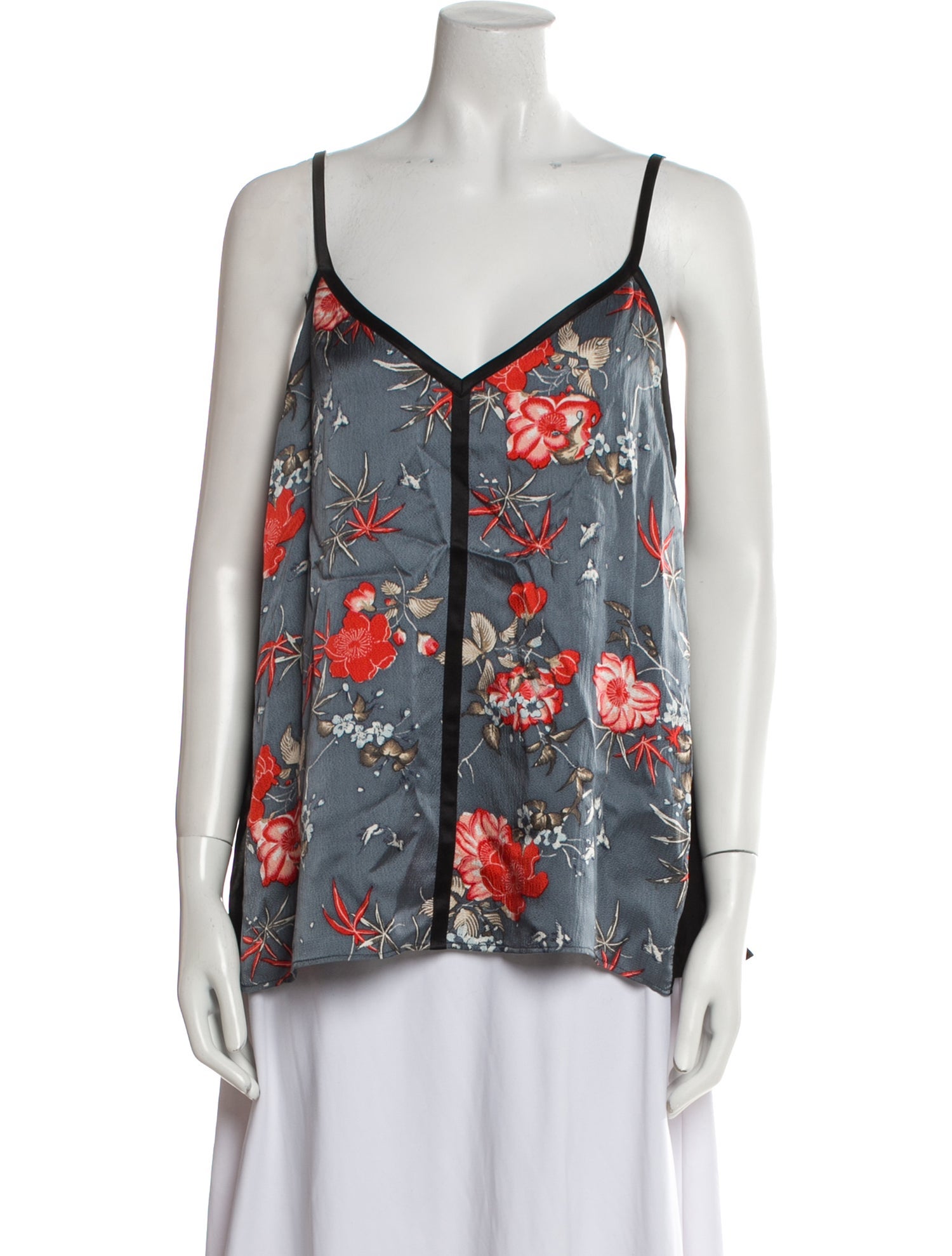 Cinq à Sept Silk Floral Print Top